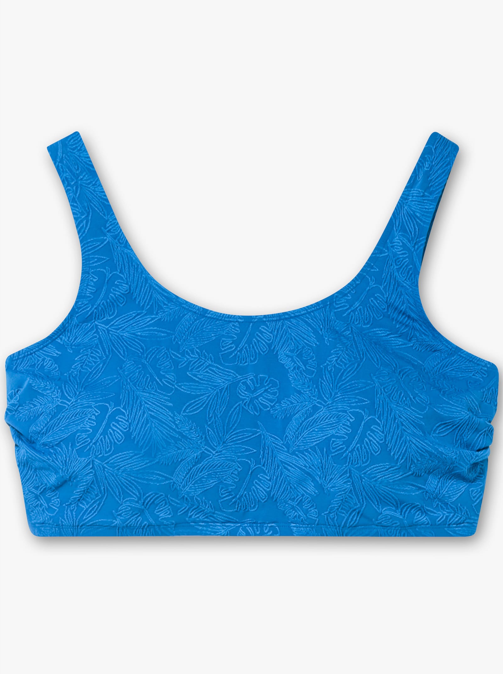 sheego Bikinitop met rimpeling opzij - kobaltblauw