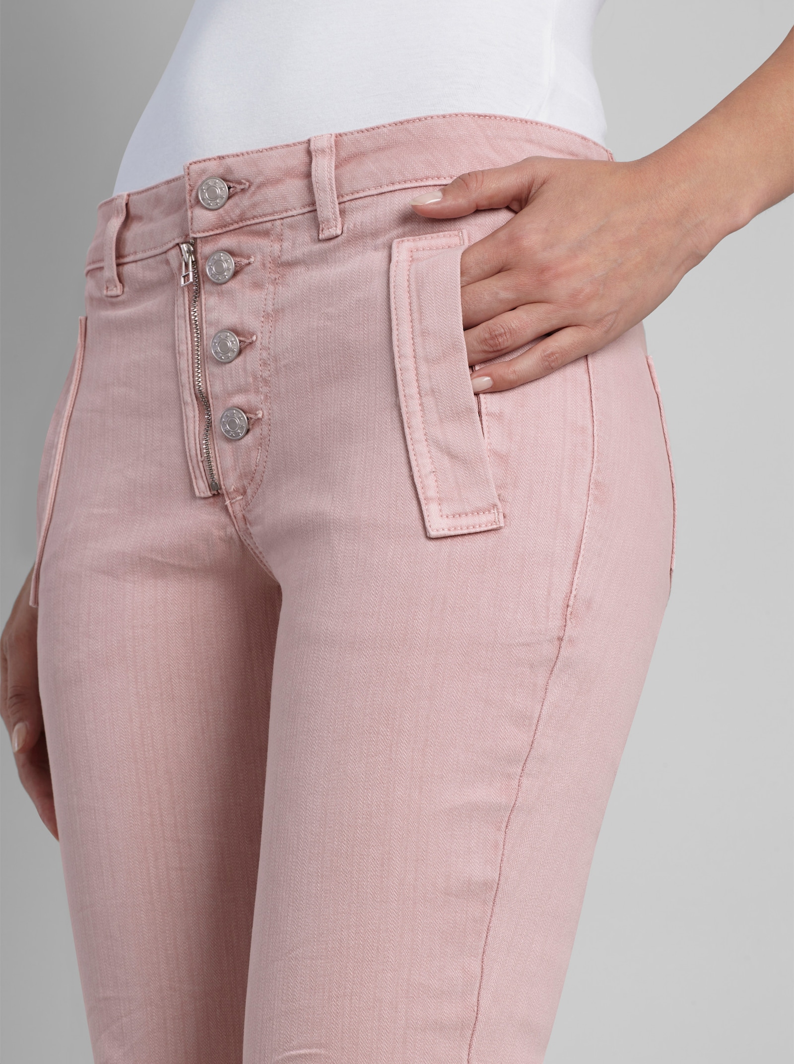 heine Hose in Crash-Optik - hortensie