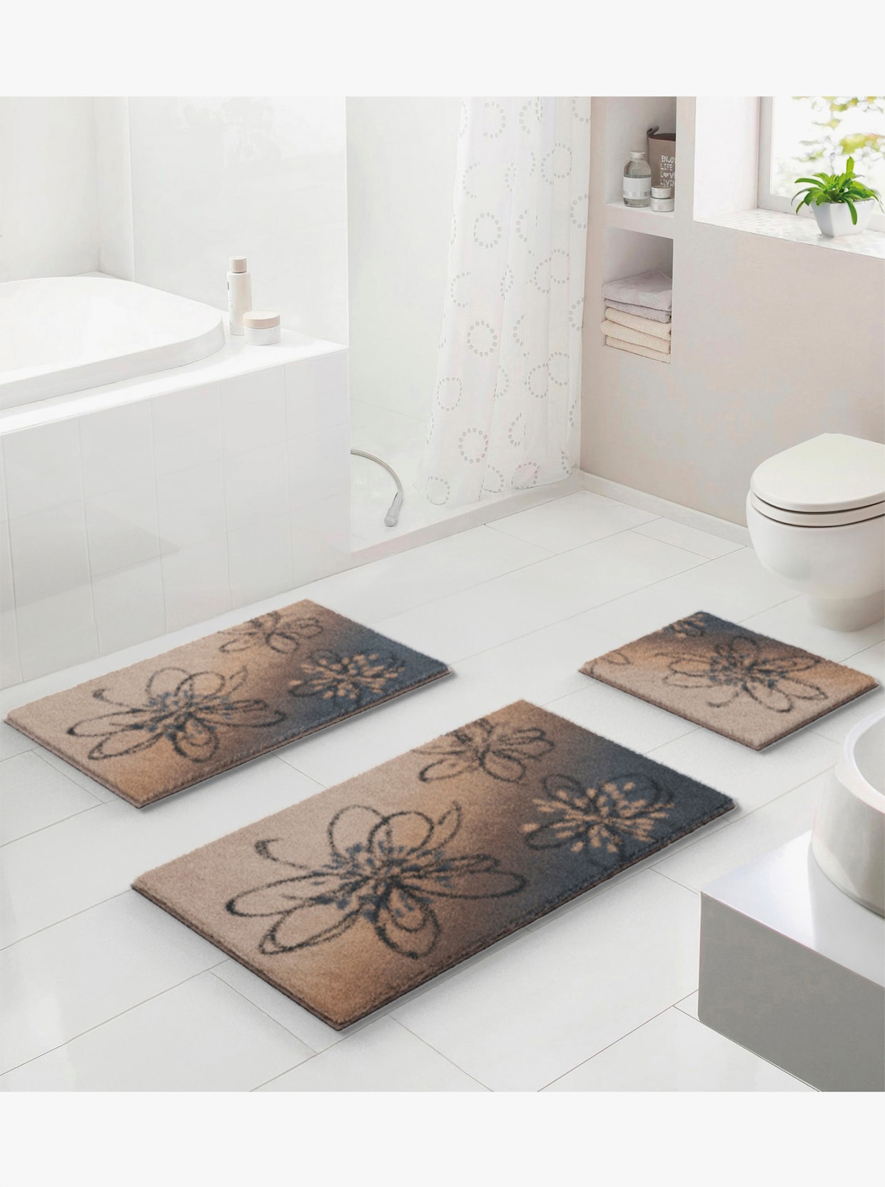 Grund Badematte - beige-grau