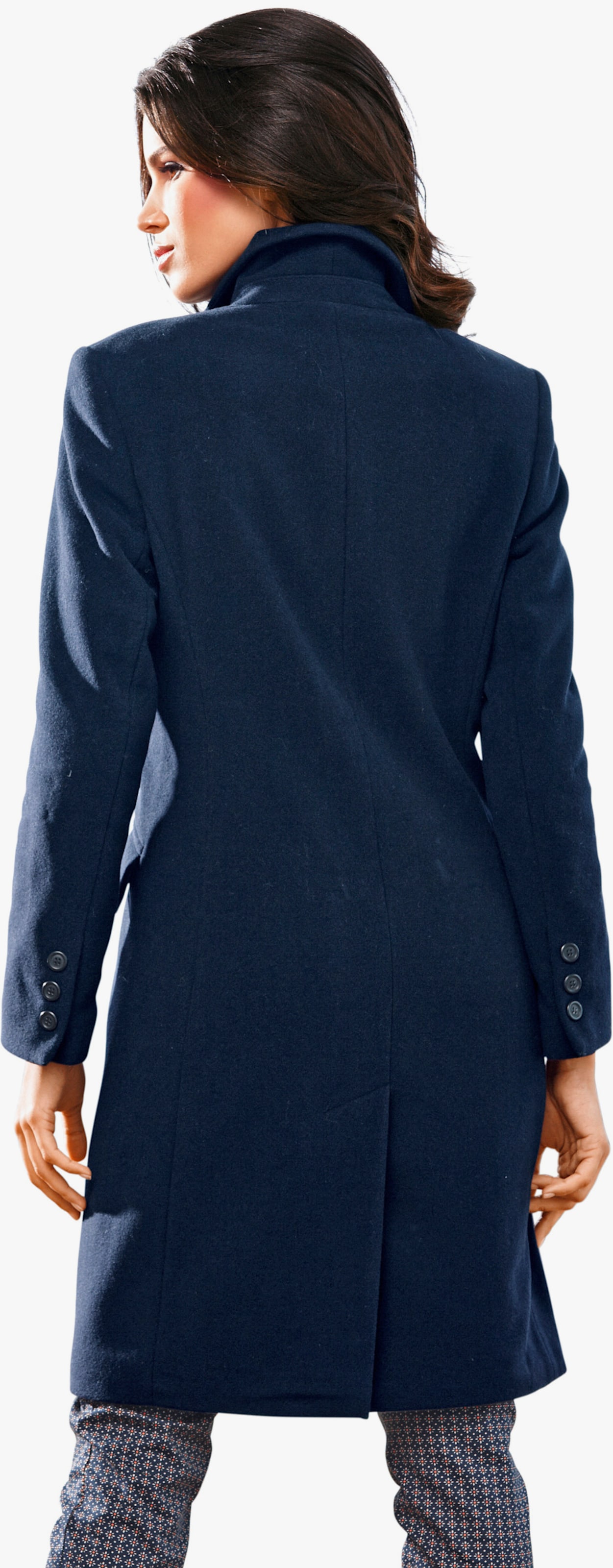 heine Kurzmantel mit Schulterpolstern - marine