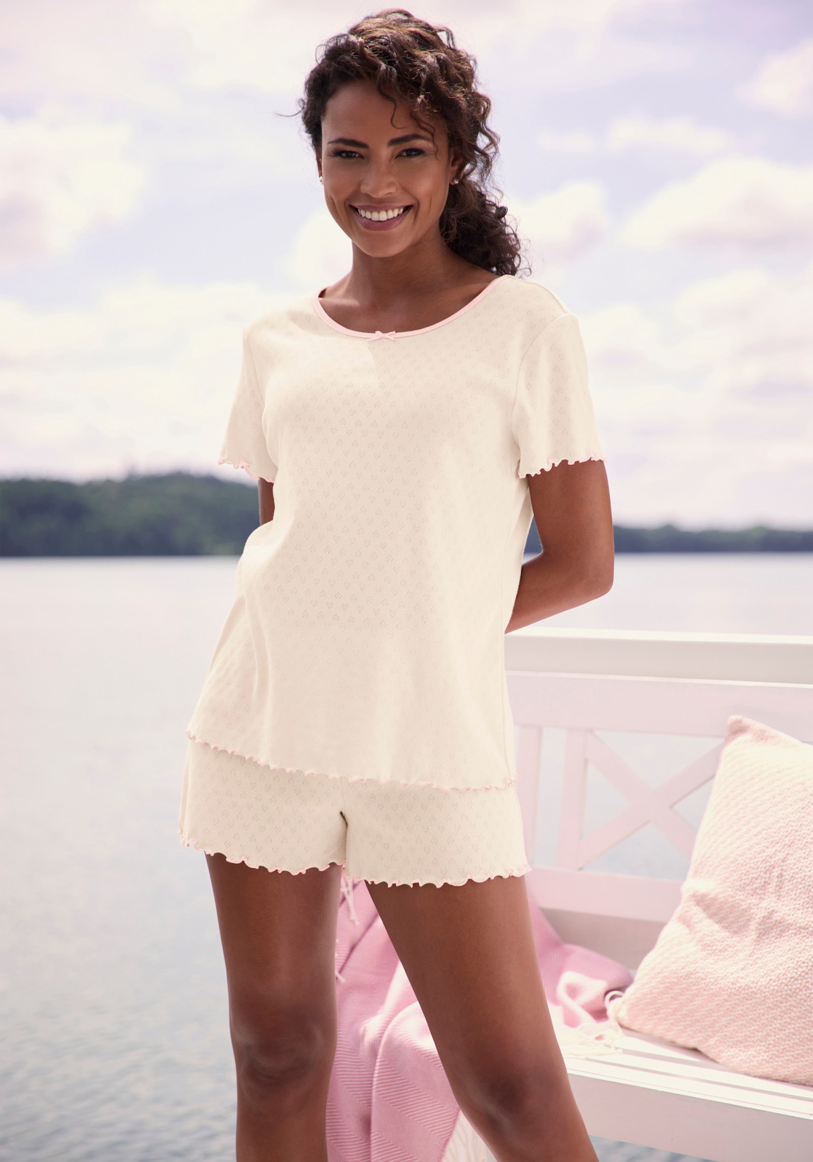 Vivance Dreams Pyjama court - abricot