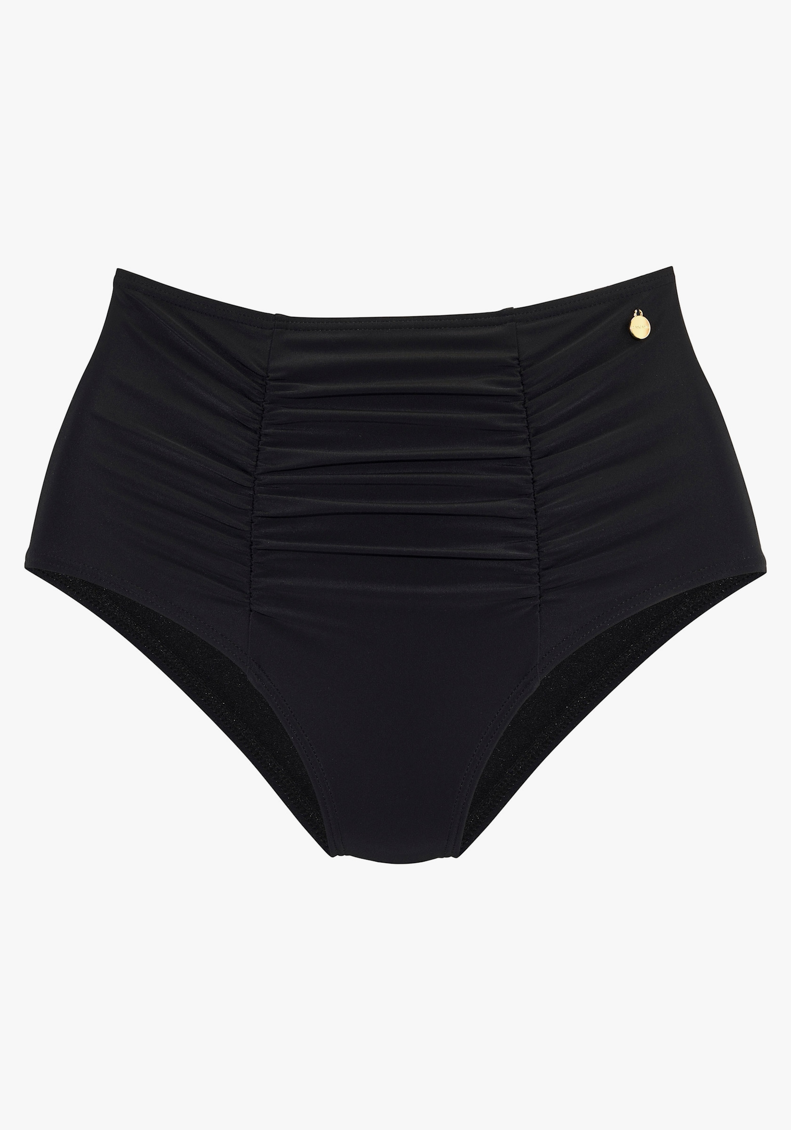 LASCANA Highwaist bikinibroekje - zwart