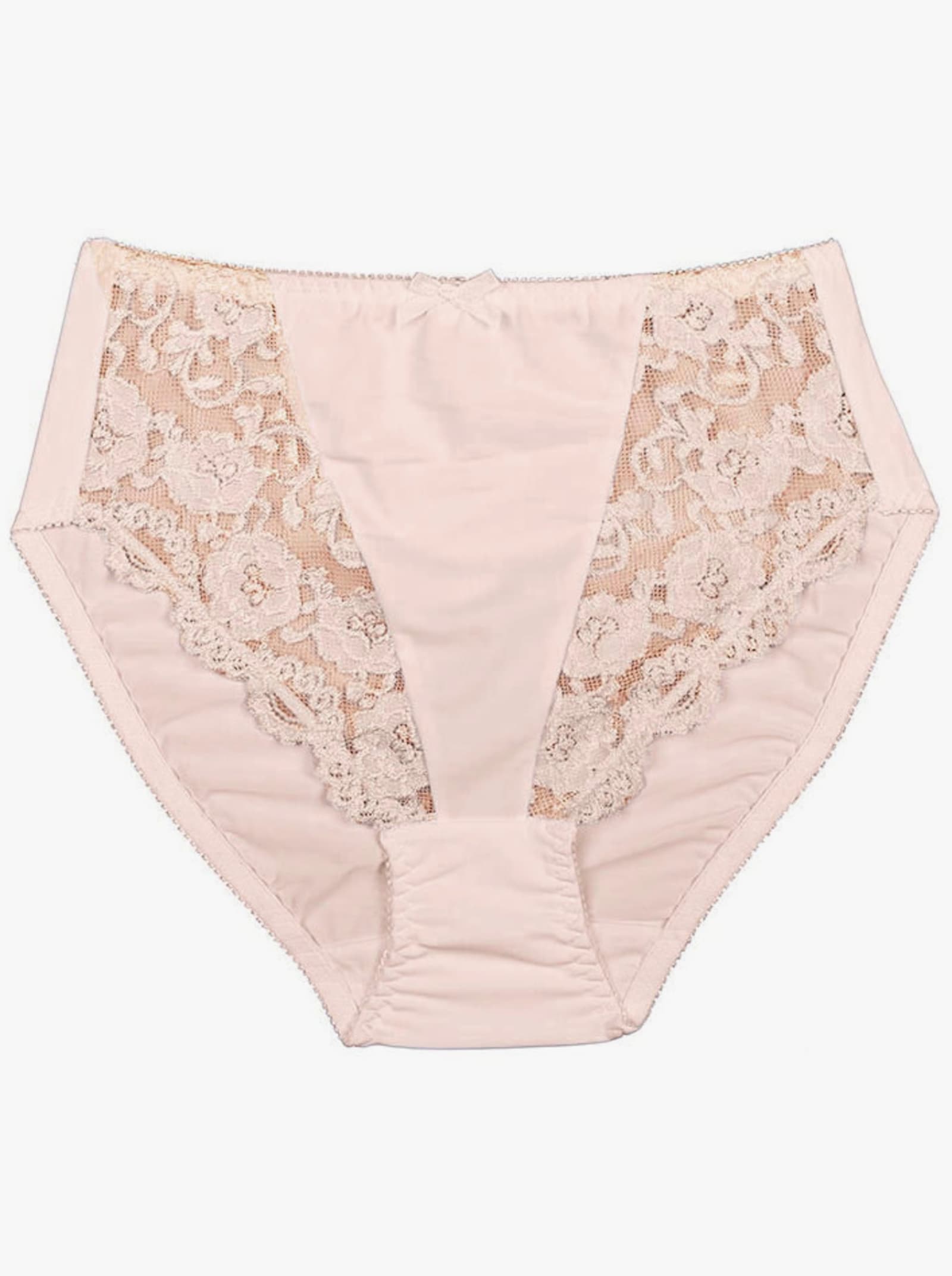 Sassa Slip mit seitlichen Einsätzen - weiß + puder