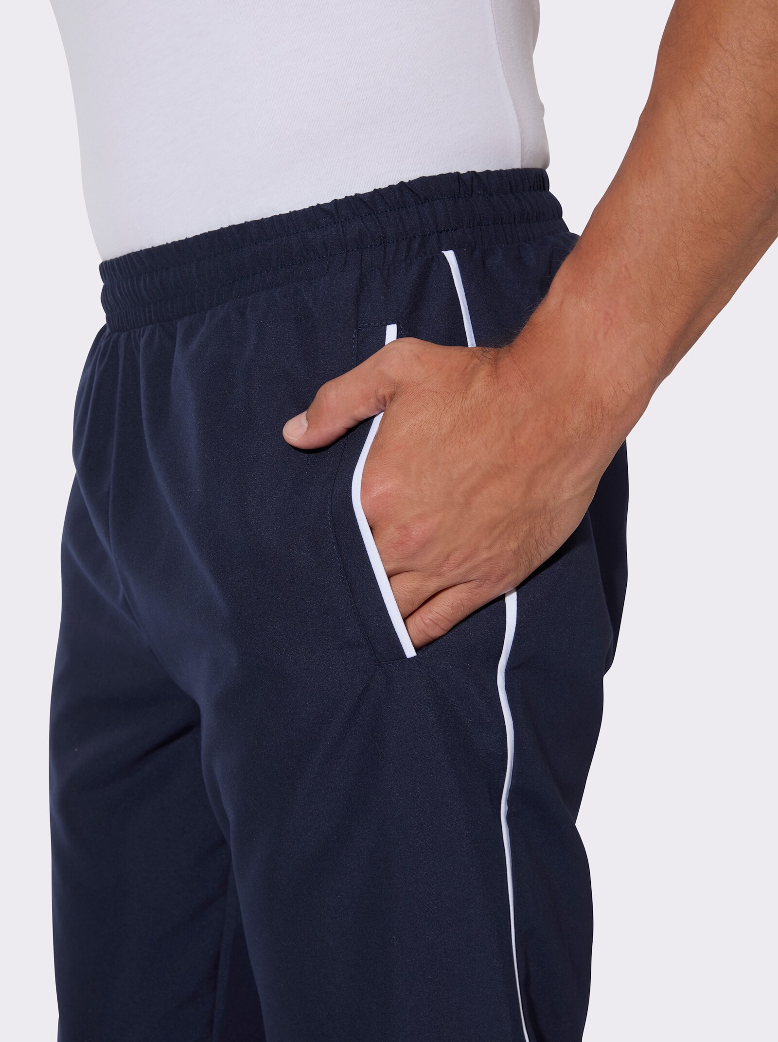 Freizeithose mit Dehnbund - marine