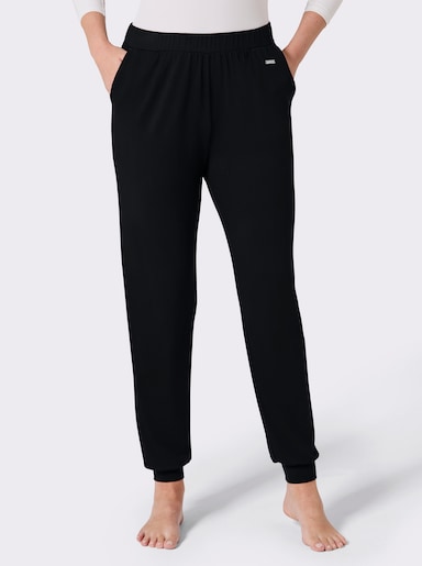 feel good Jogginghose aus Viskose-Mix - schwarz