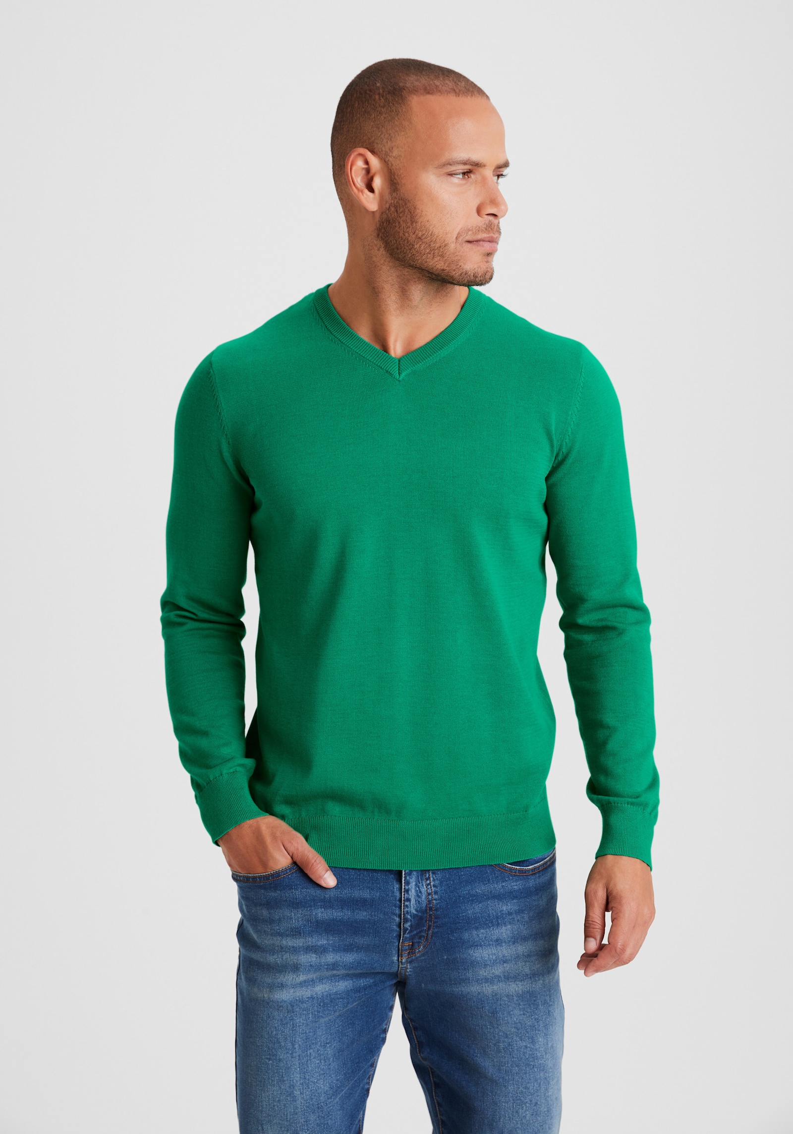 H.I.S Gebreide pullover - groen