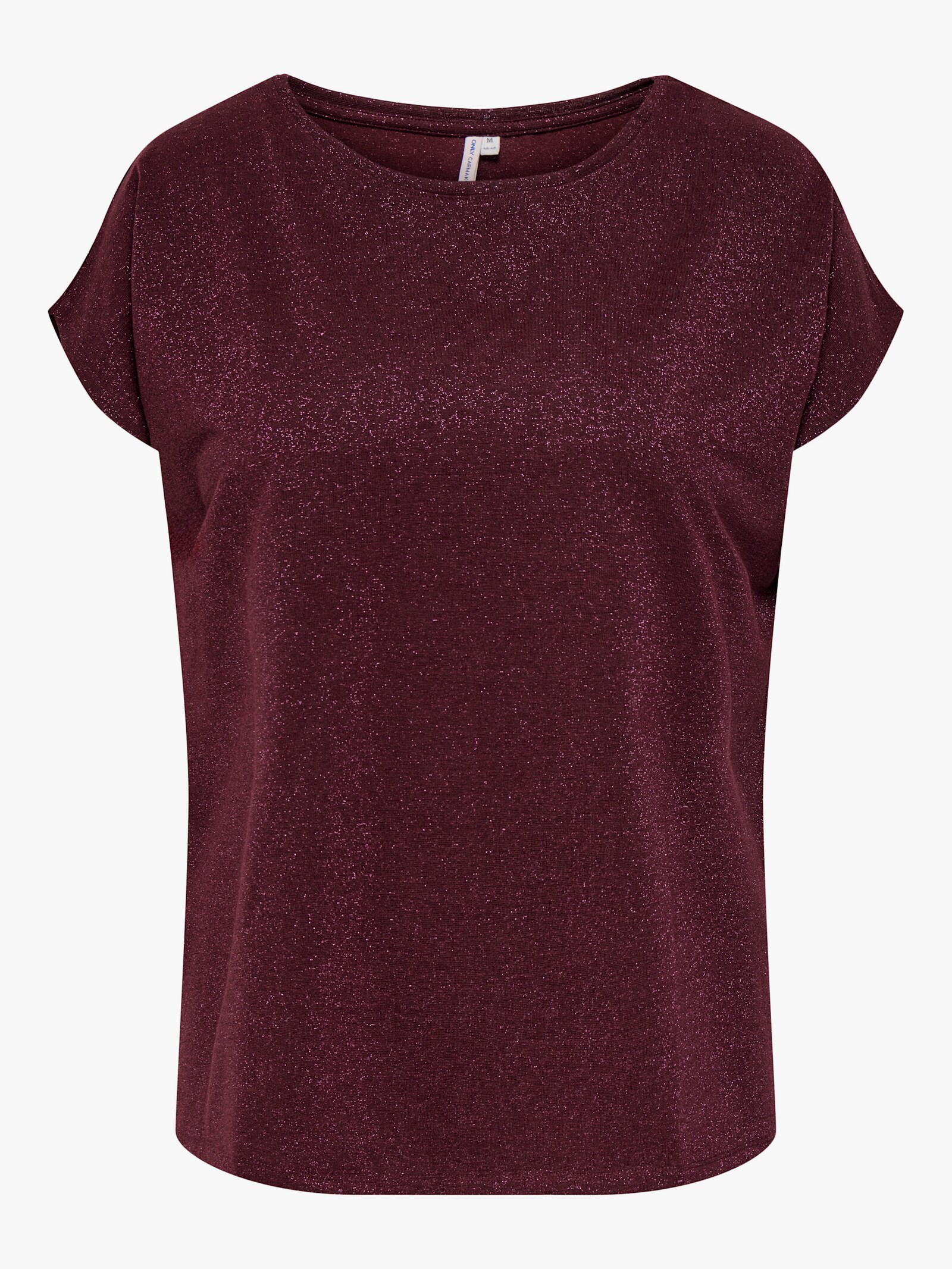 ONLY CARMAKOMA Kurzarmshirt - chocolate truffle detail:chocolate truffle lurex