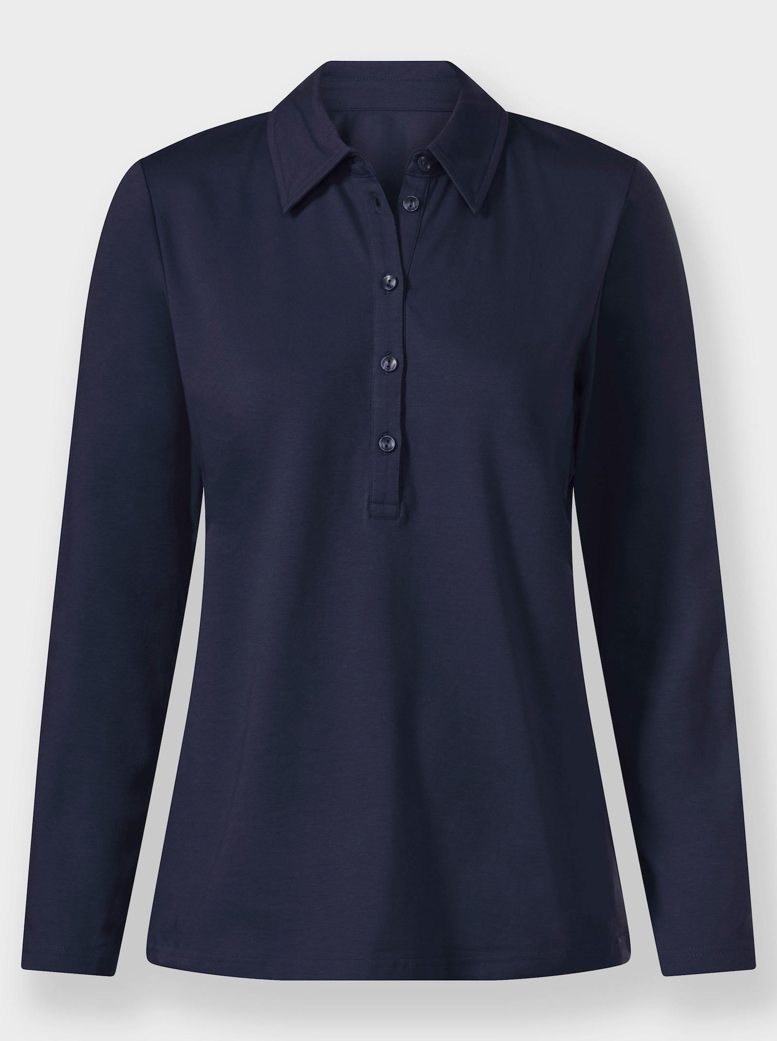 Poloshirt aus Baumwoll-Qualität - marine