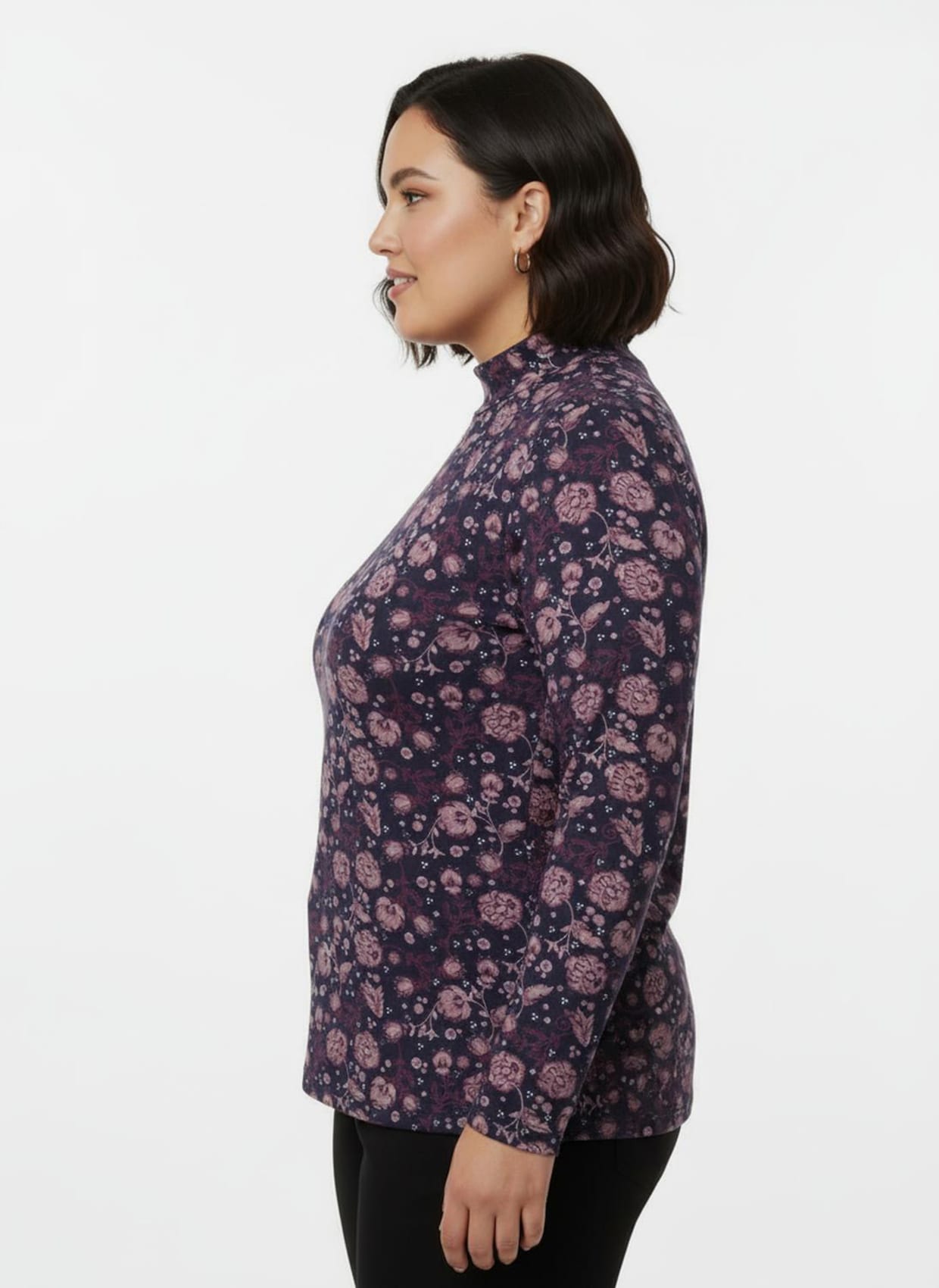 Print-Shirt mit Stehkragen - marine-erika-bedruckt