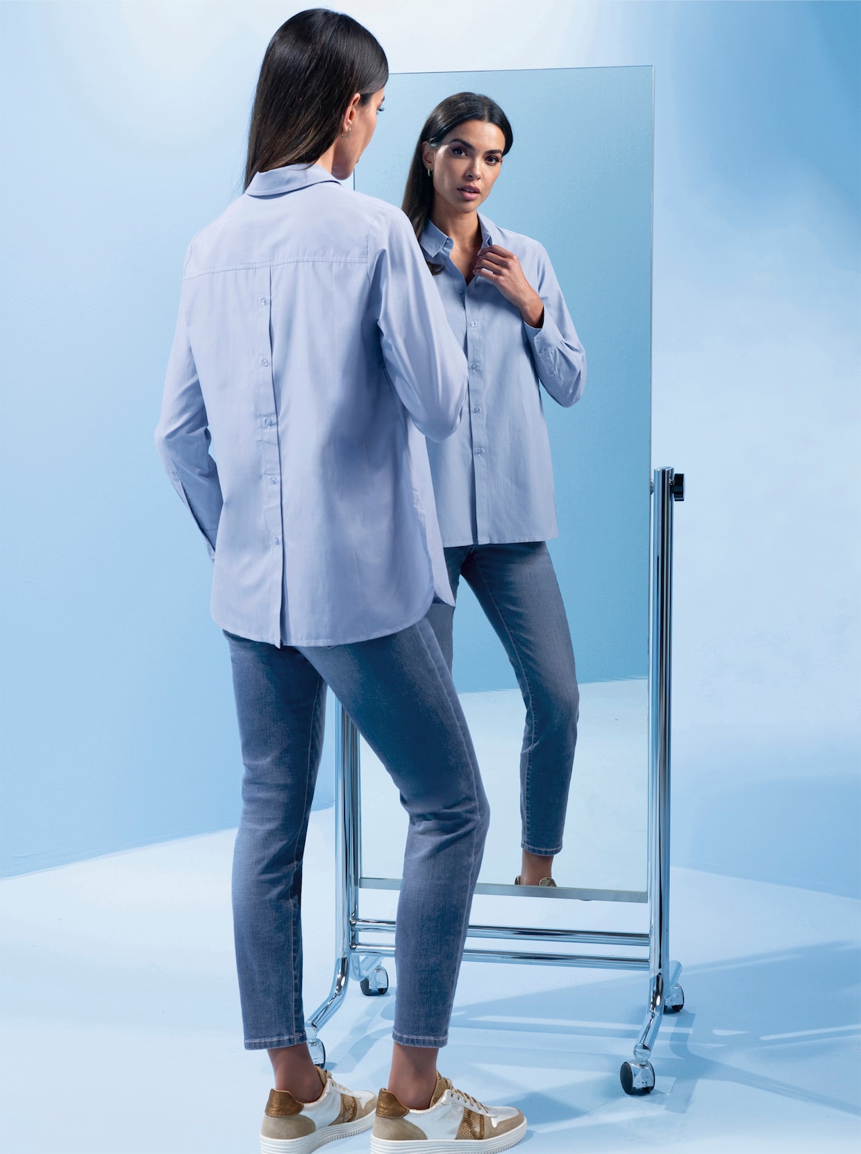 heine Jean 5 poches - bleu délavé