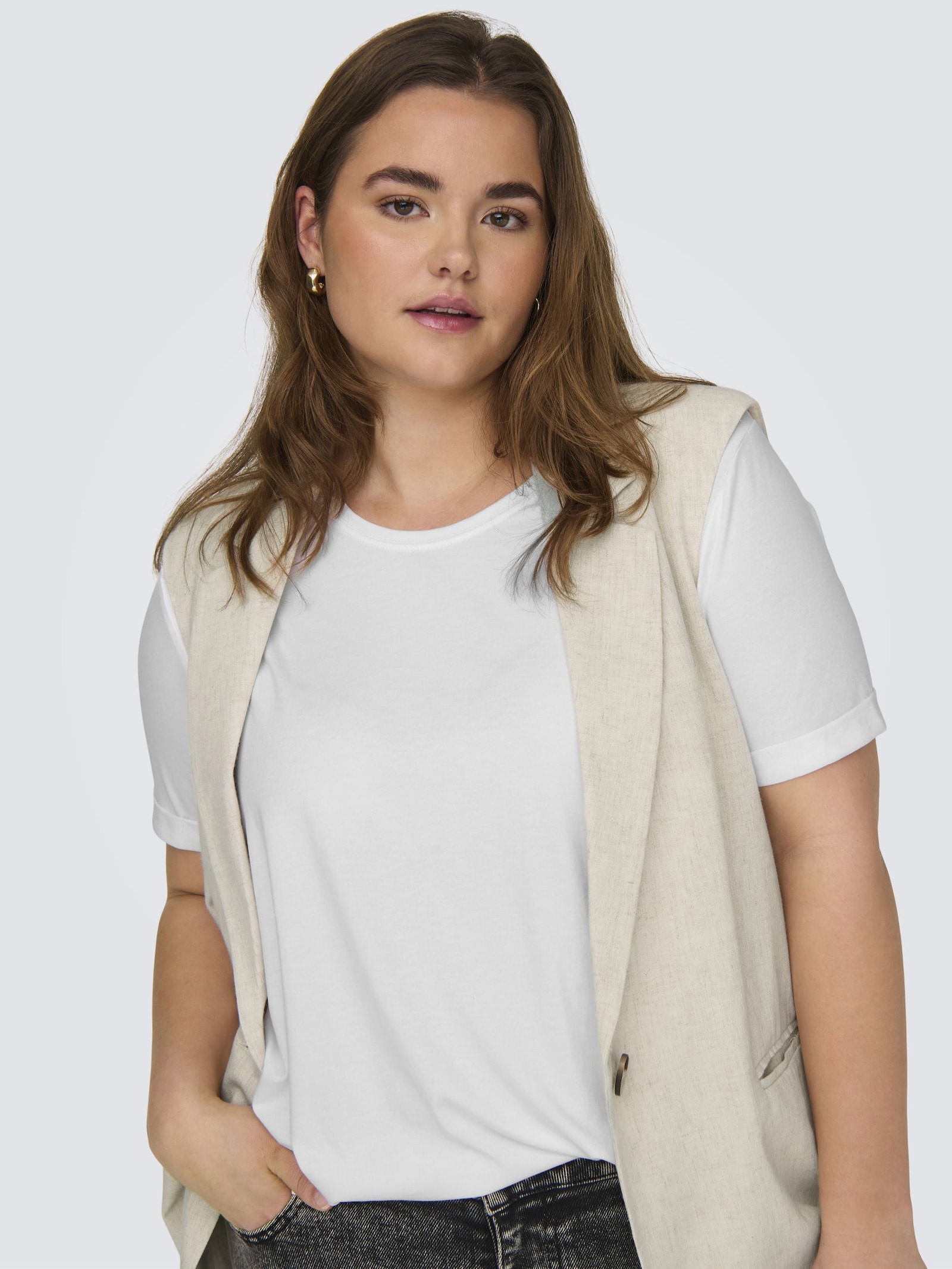 Kurzarmshirt - white