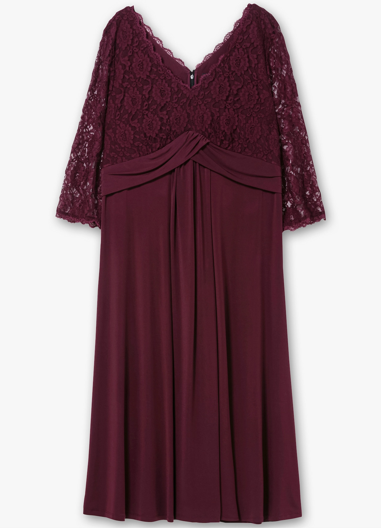 sheego Abendkleid - burgund