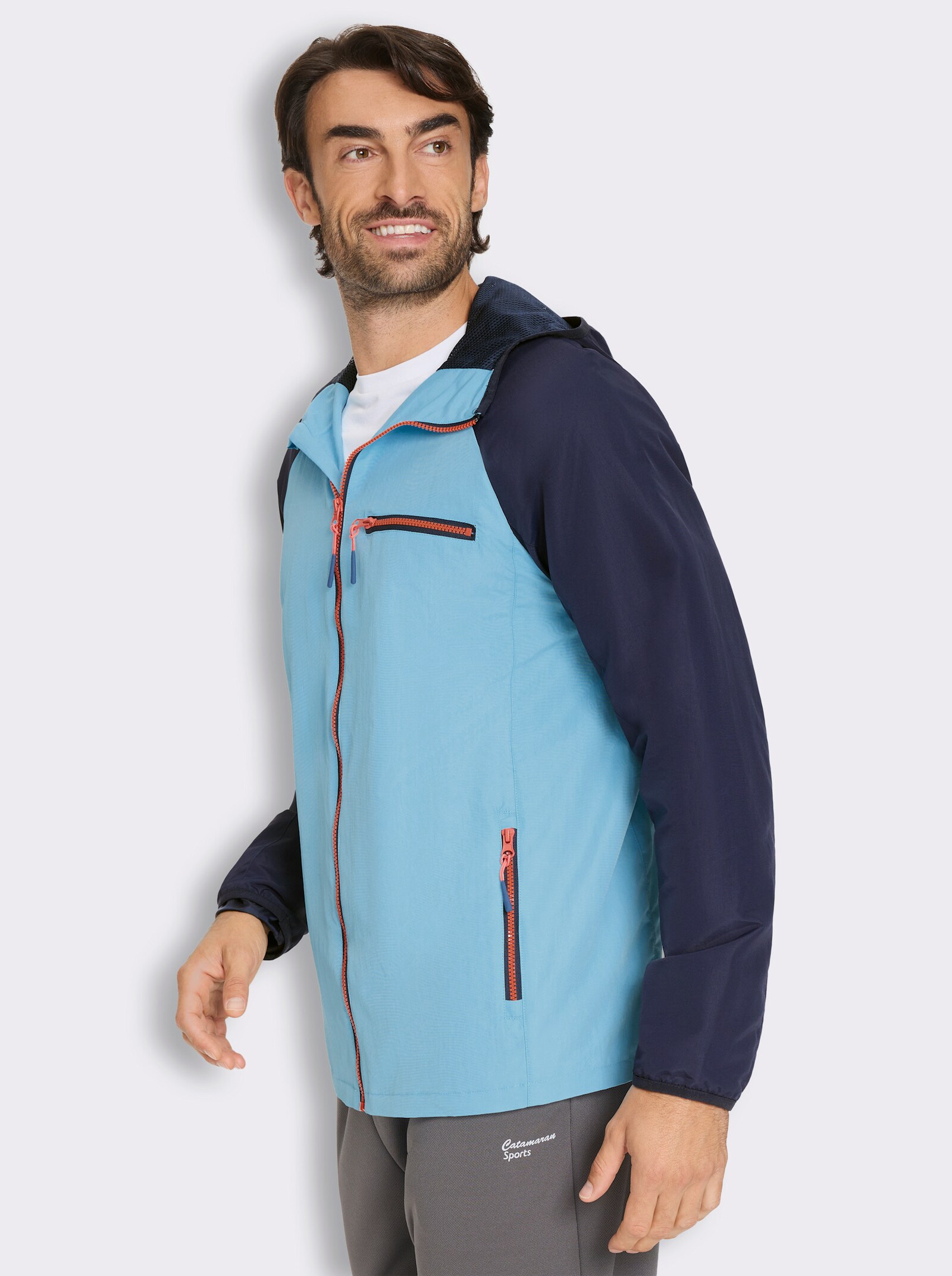 Catamaran Sports Funktionsjacke mit Kapuze - aqua-marine