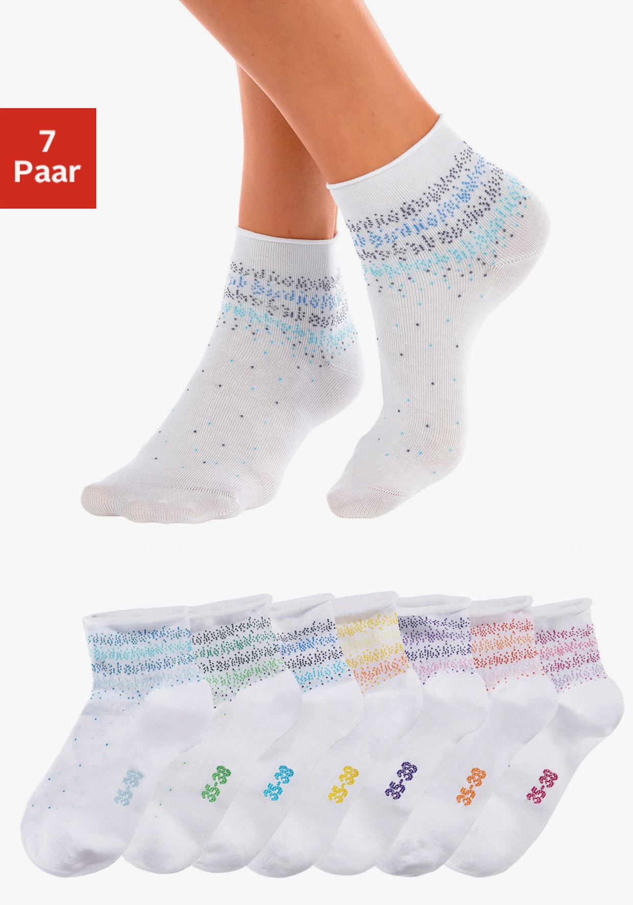 H.I.S Kurzsocken - weiss