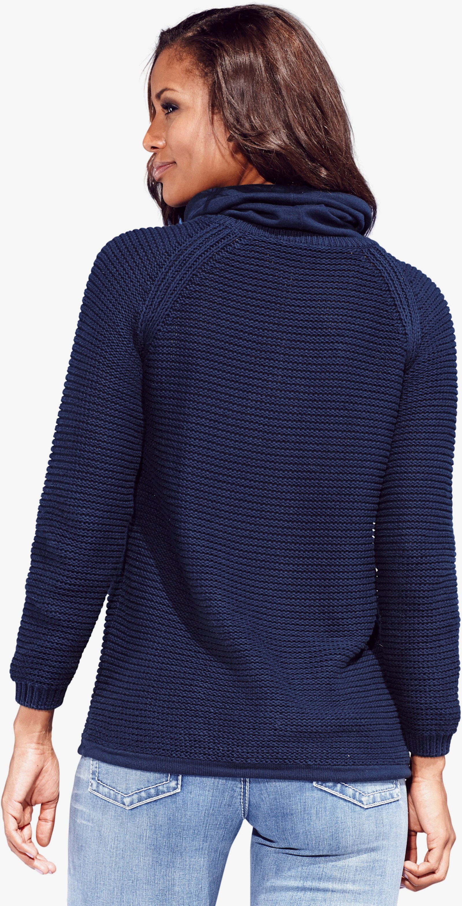 heine Troyer mit Raglanärmeln - marine