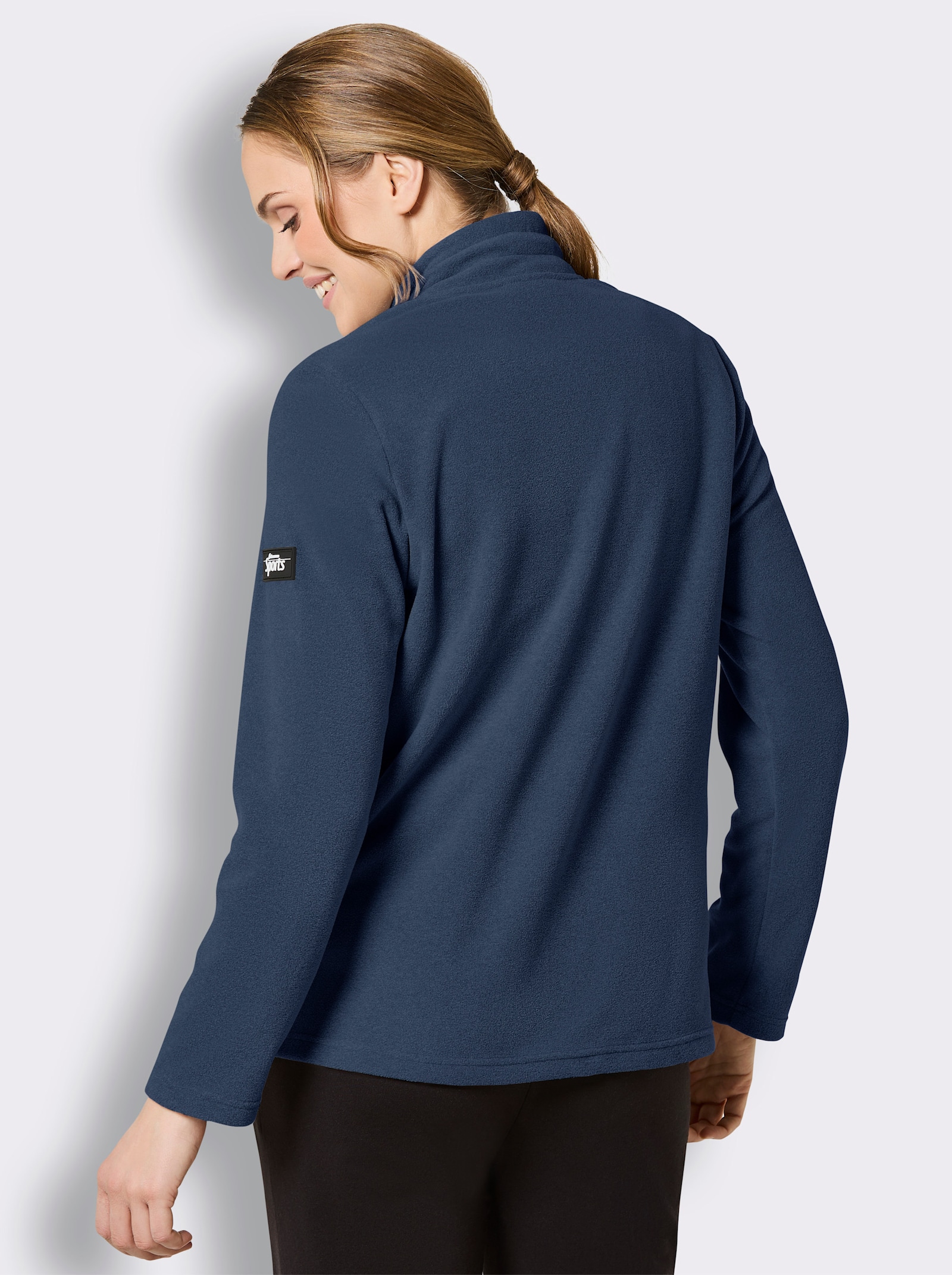 Catamaran Sports Fleecepullover mit weitenregulierbarem Stehkragen - dunkelblau