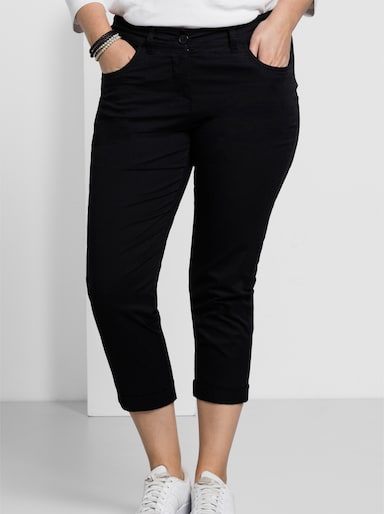 Sheego 7/8-Jeans - schwarz