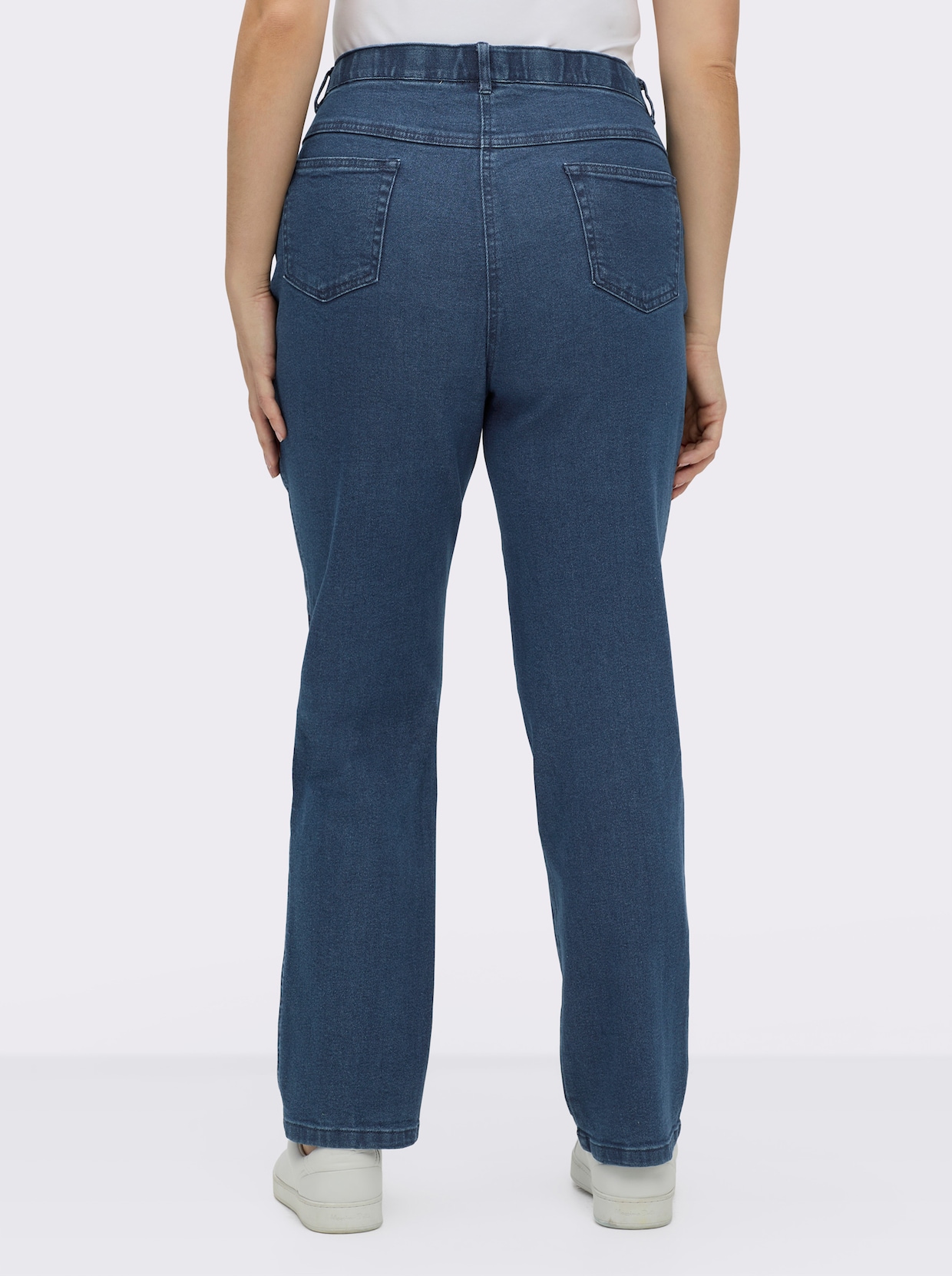 5-Pocket-Jeans gerade geschnitten - blue-stone-washed