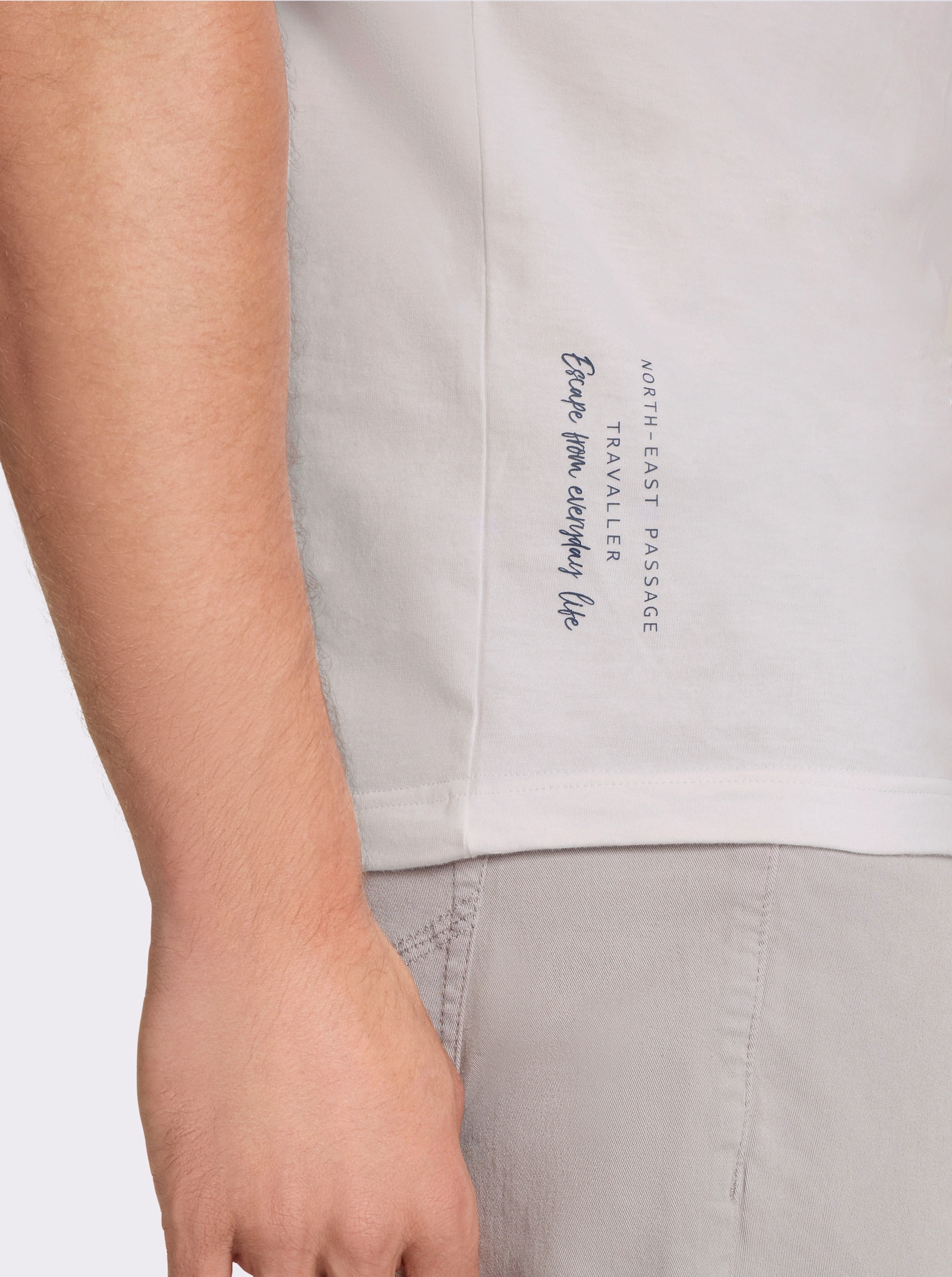 Catamaran Kurzarmshirt in Baumwoll-Qualität - weiß