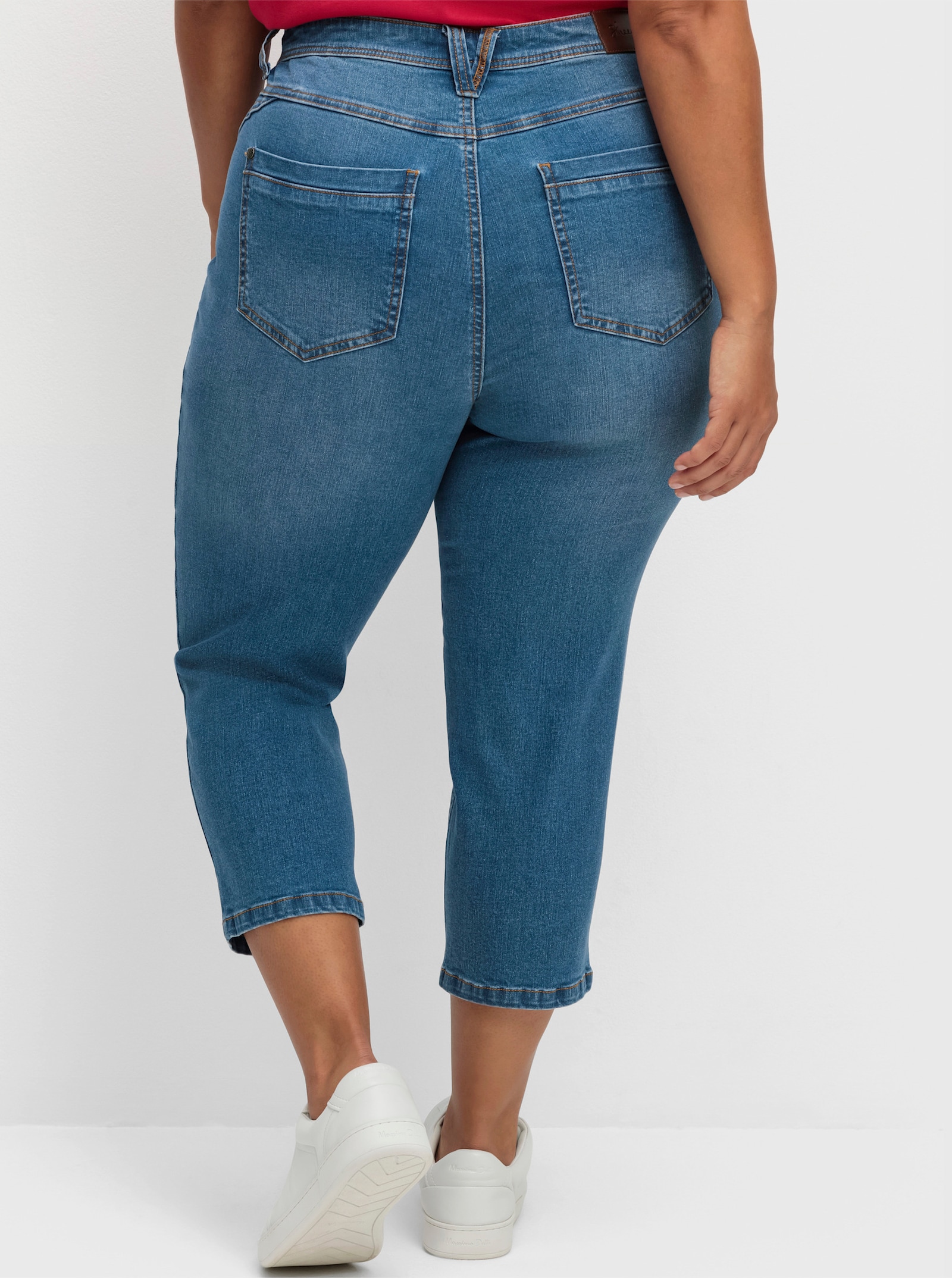 sheego 7/8-Jeans in schmaler Beinform - blue denim