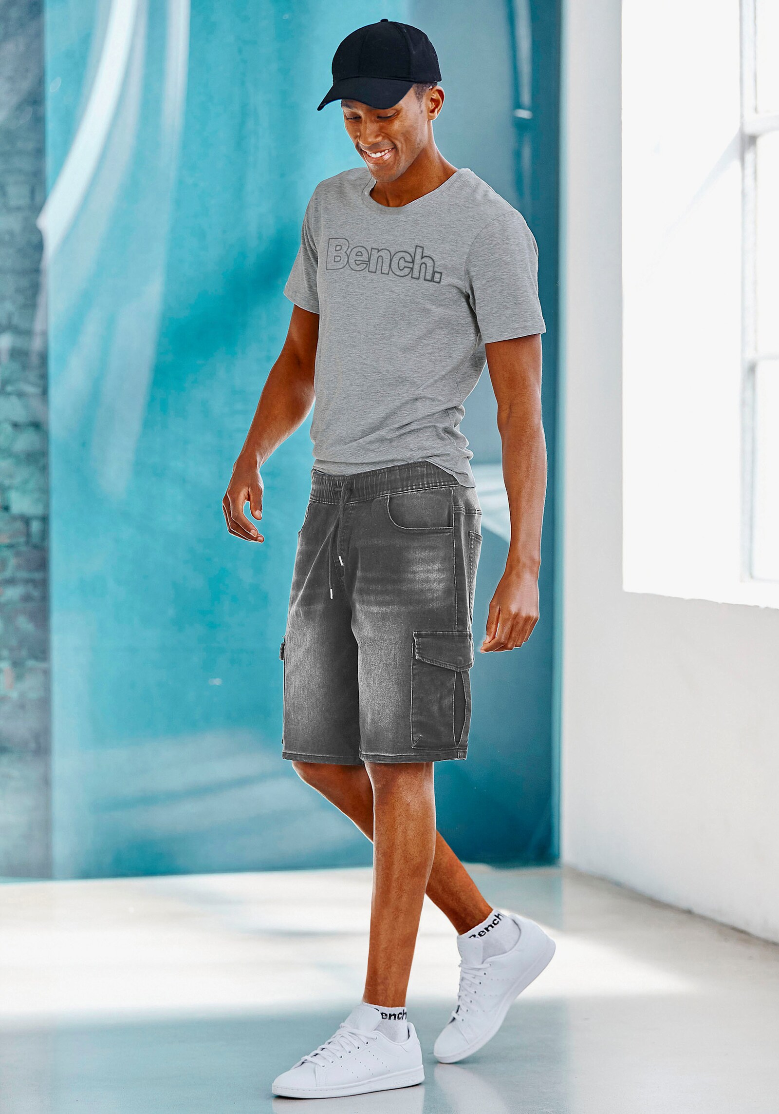 Bench. Sportsocken - 2x schwarz, 2x grau-meliert, 2x weiß