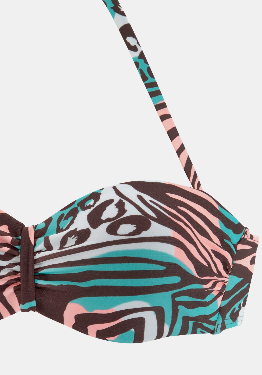 Venice Beach BügelBandeauBikiniTop in türkisbedruckt heine