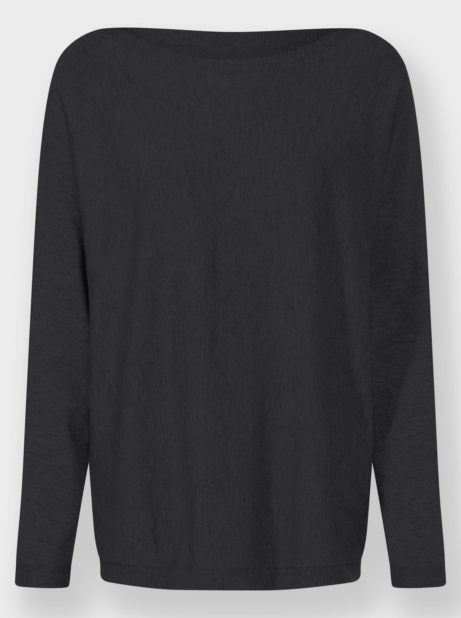 heine Strickpullover mit Fledermausärmeln - schwarz