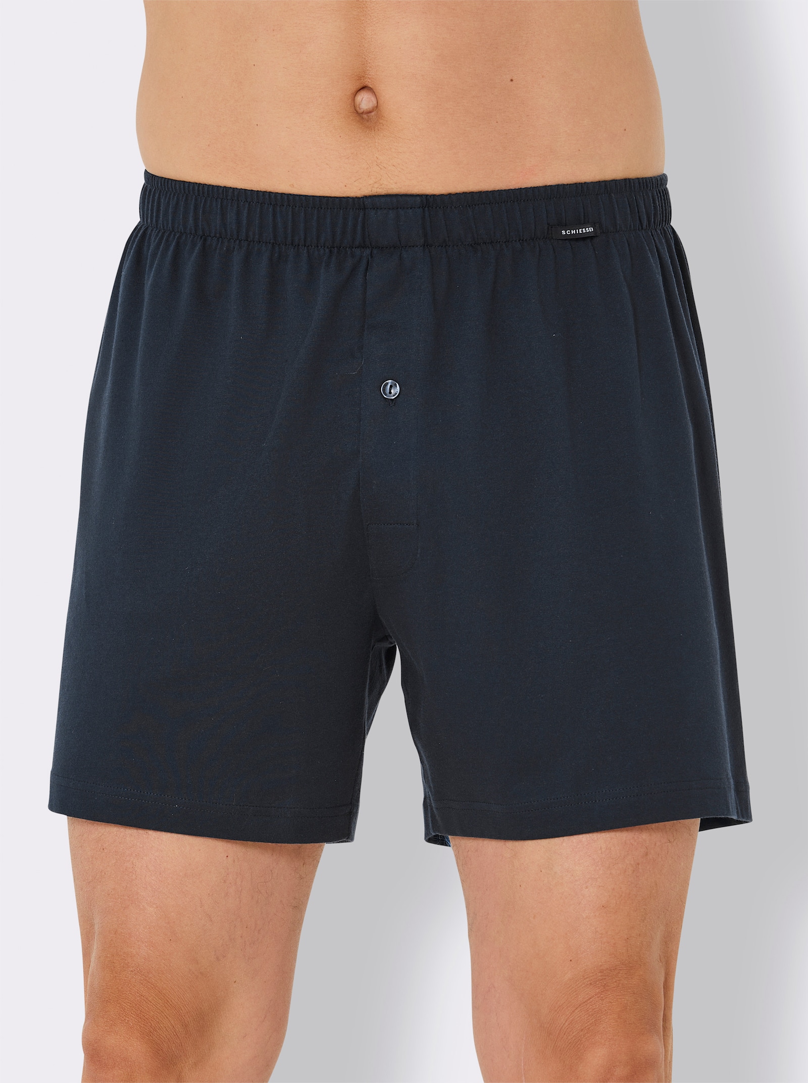 Schiesser Boxershorts mit Streifen - marine