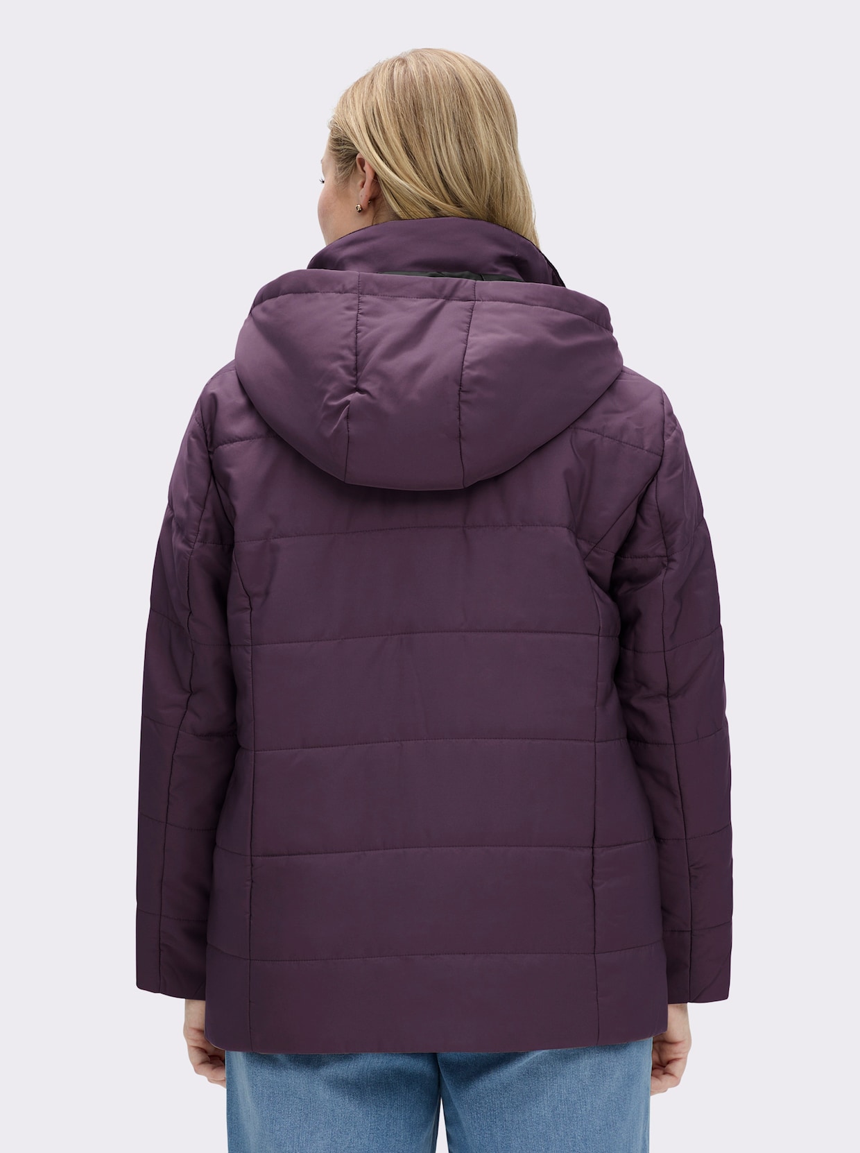 Steppjacke - aubergine