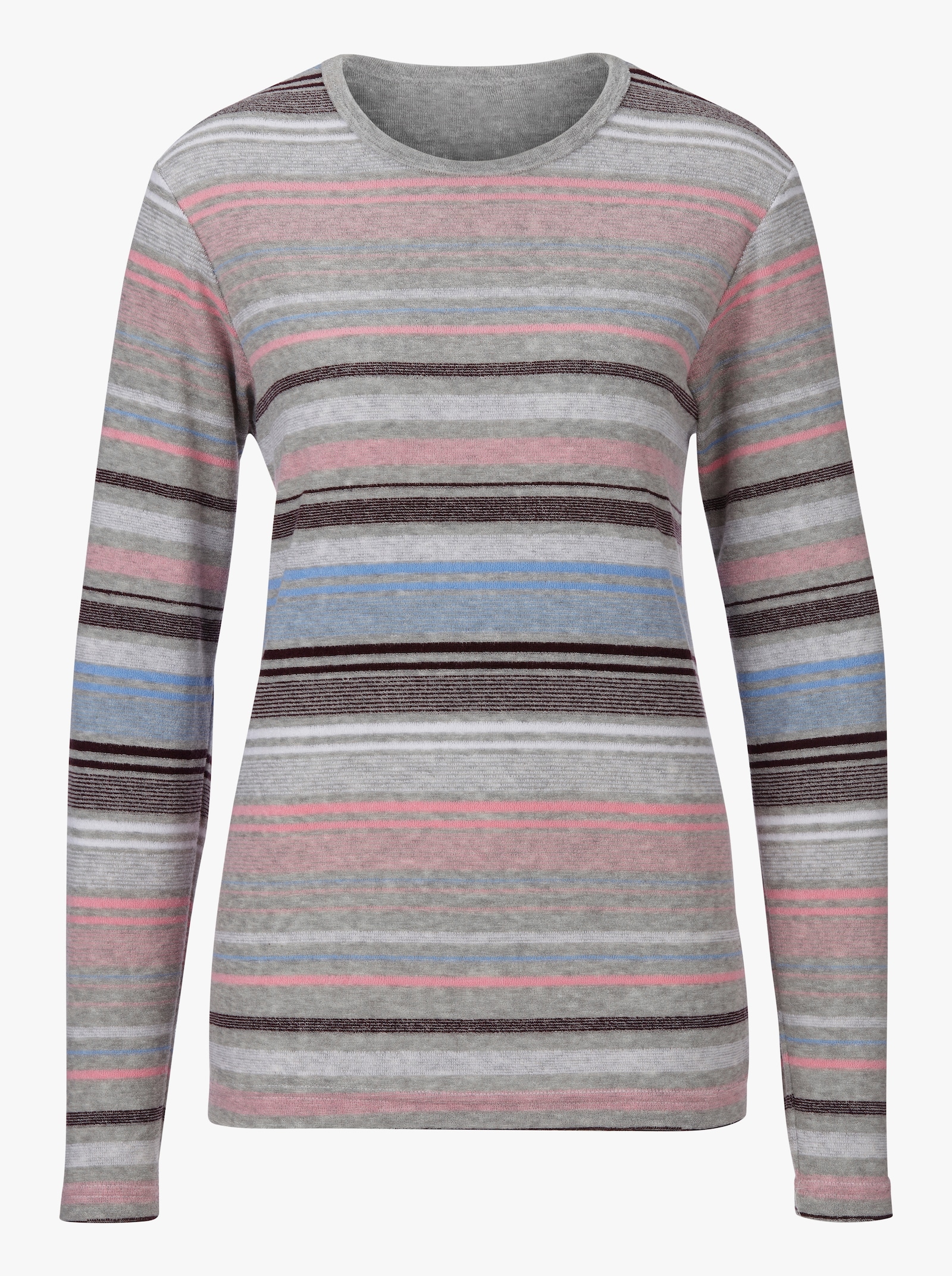 Normann Pyjama Fijnfrotté van katoen - grijs gemêleerd