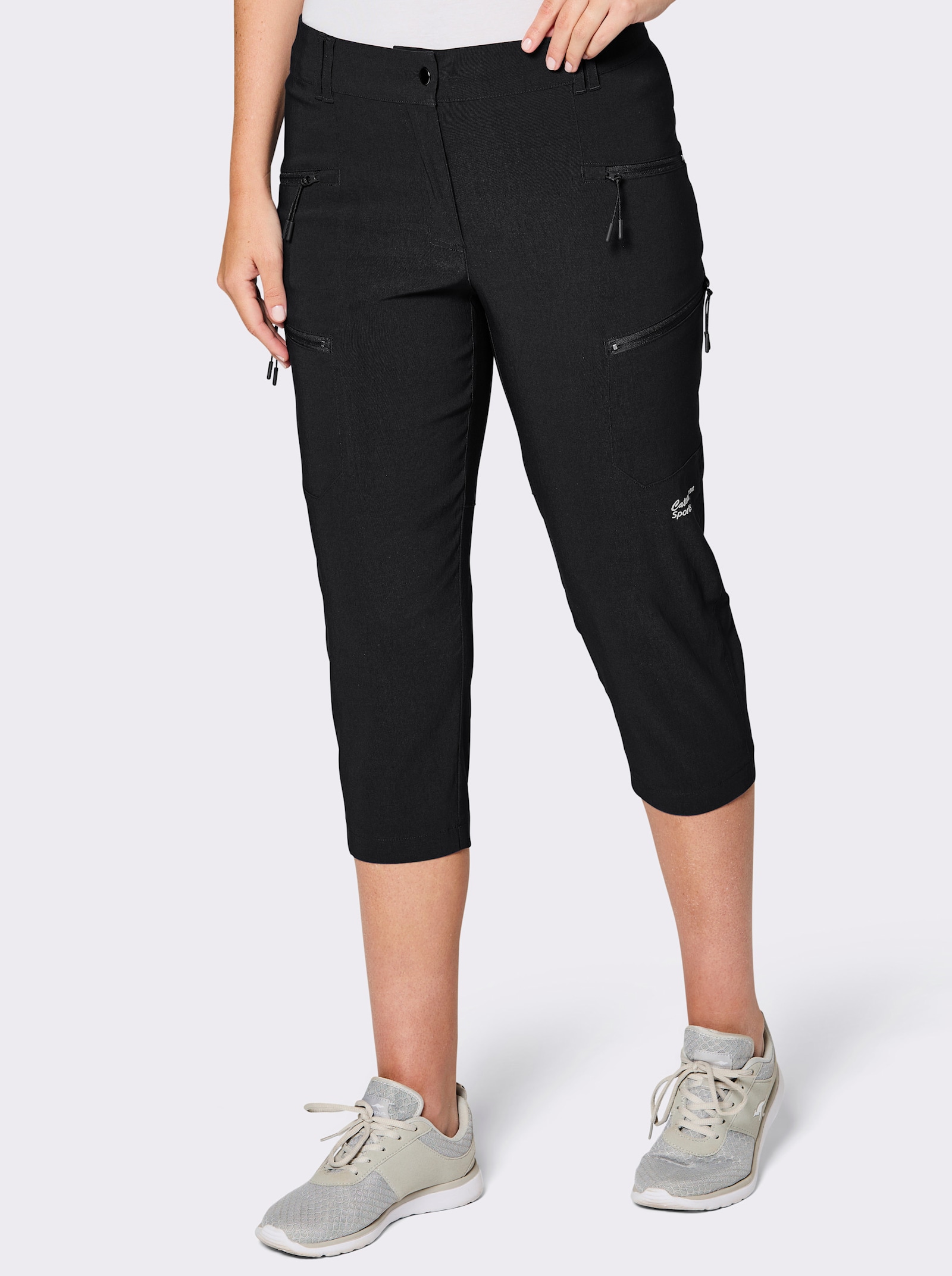 Catamaran Sports Trekkinghose mit Reißverschluss-Taschen hinten - schwarz