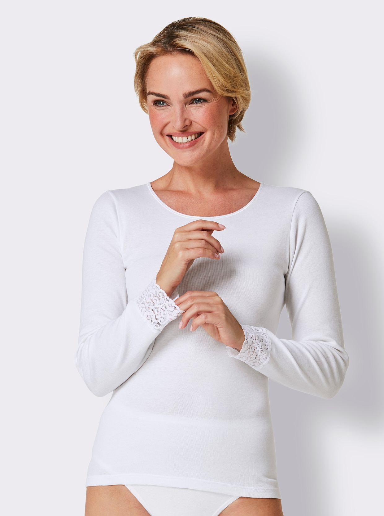 wäschepur shirt - wit