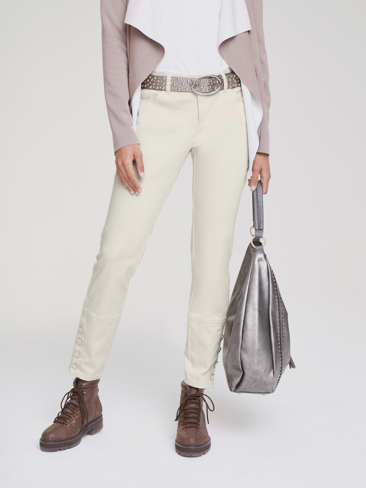 Linea Tesini Broek - ecru