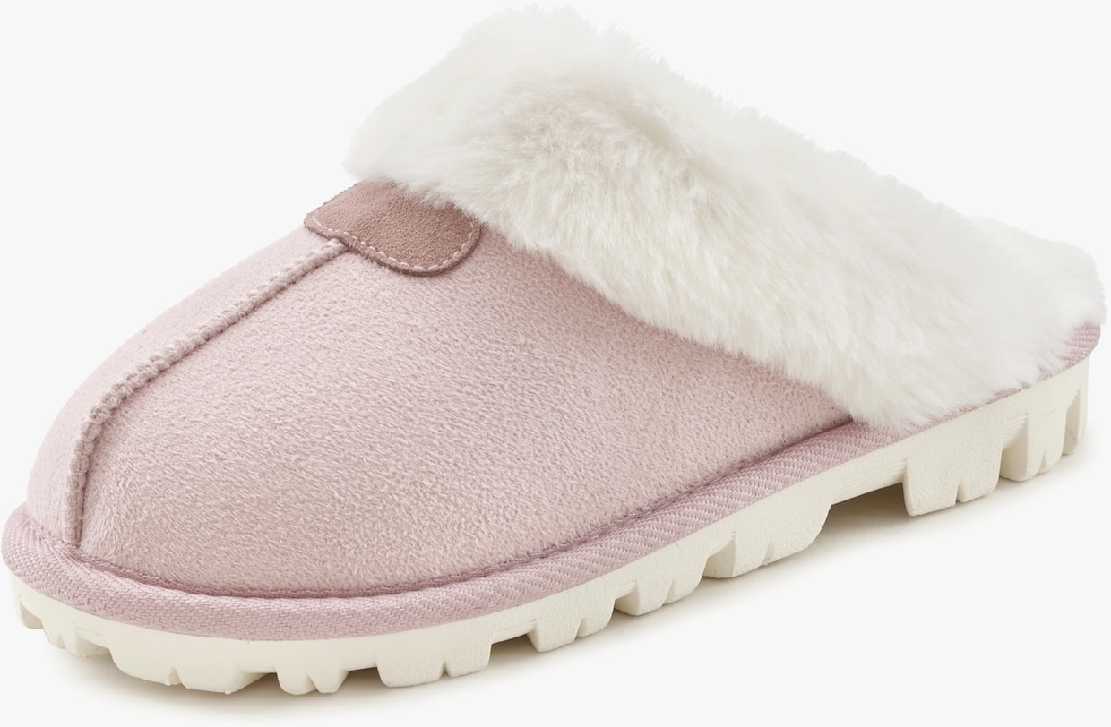 Vivance Pluchen pantoffels - roze