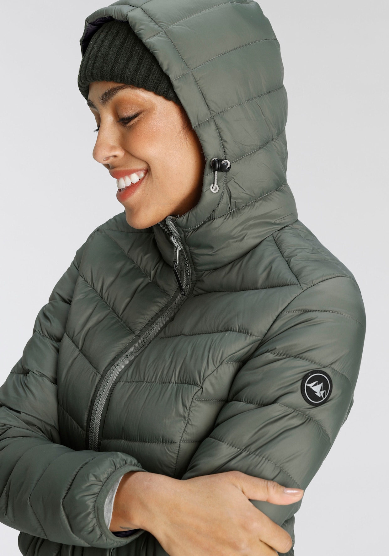 Steppjacke - dark khaki