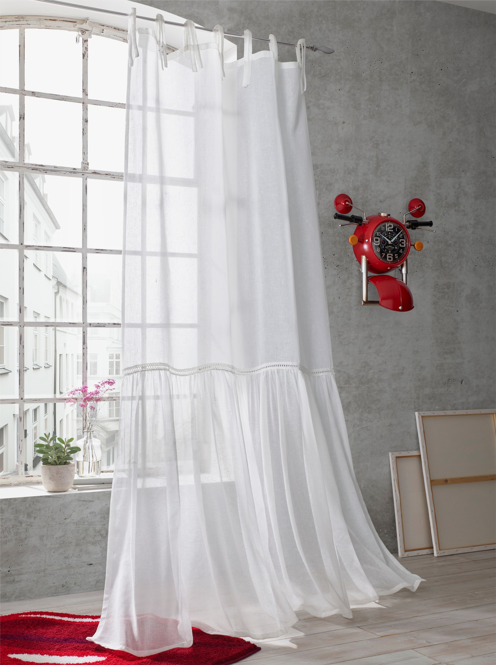 Impressionen Wandklok - rood