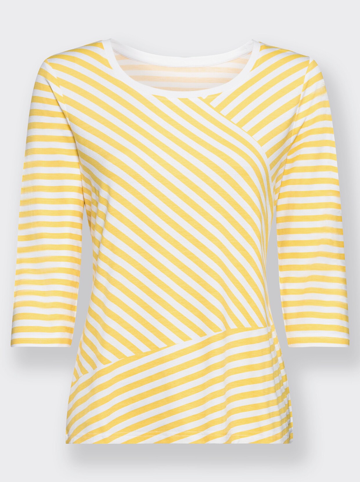 Streifenshirt - gelb-gestreift