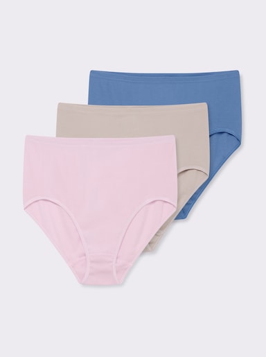 Speidel Slip mit Glanzbandeinfassung - rosé + bleu + taupe