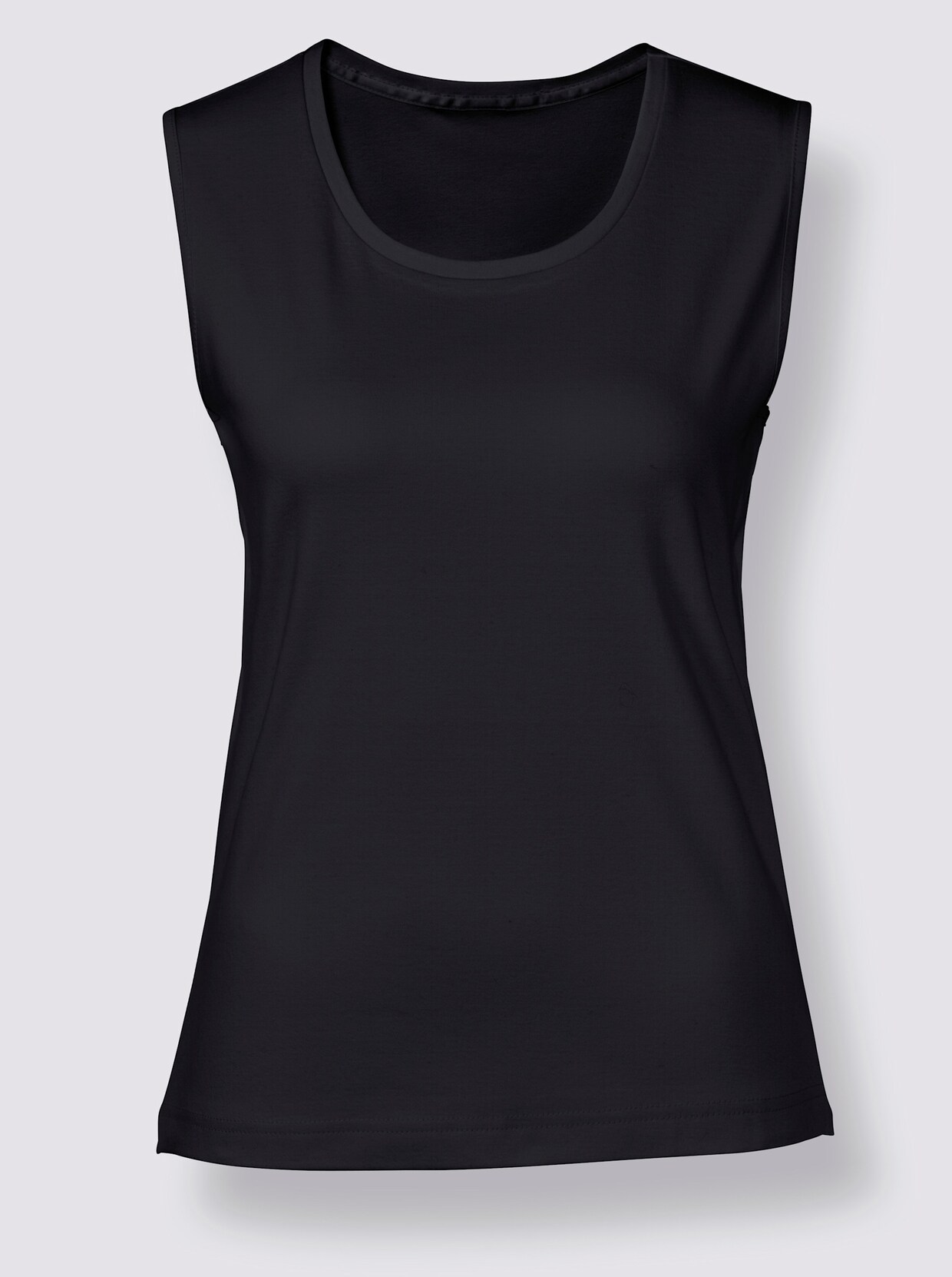 Creation L Premium Shirttop van katoen - zwart