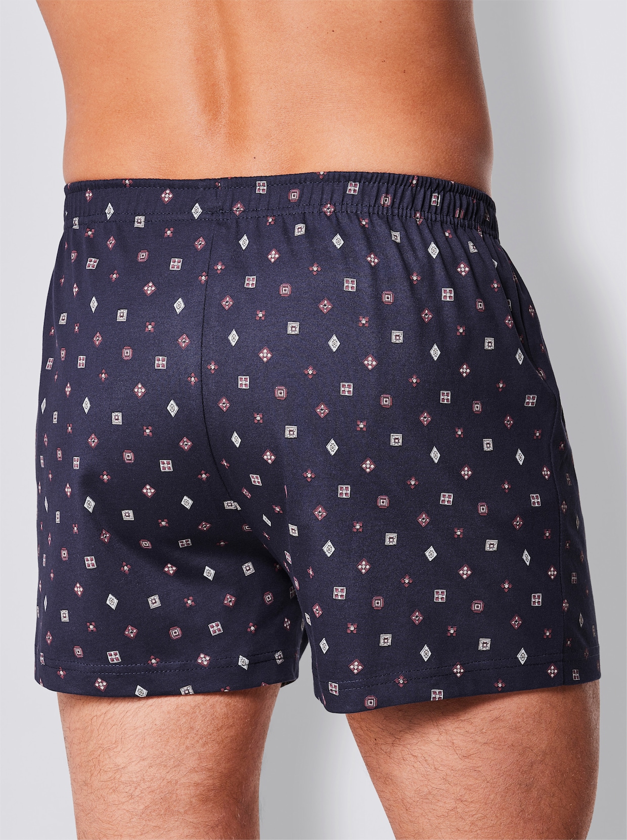 KINGsCLUB Boxershorts - marine-bedruckt