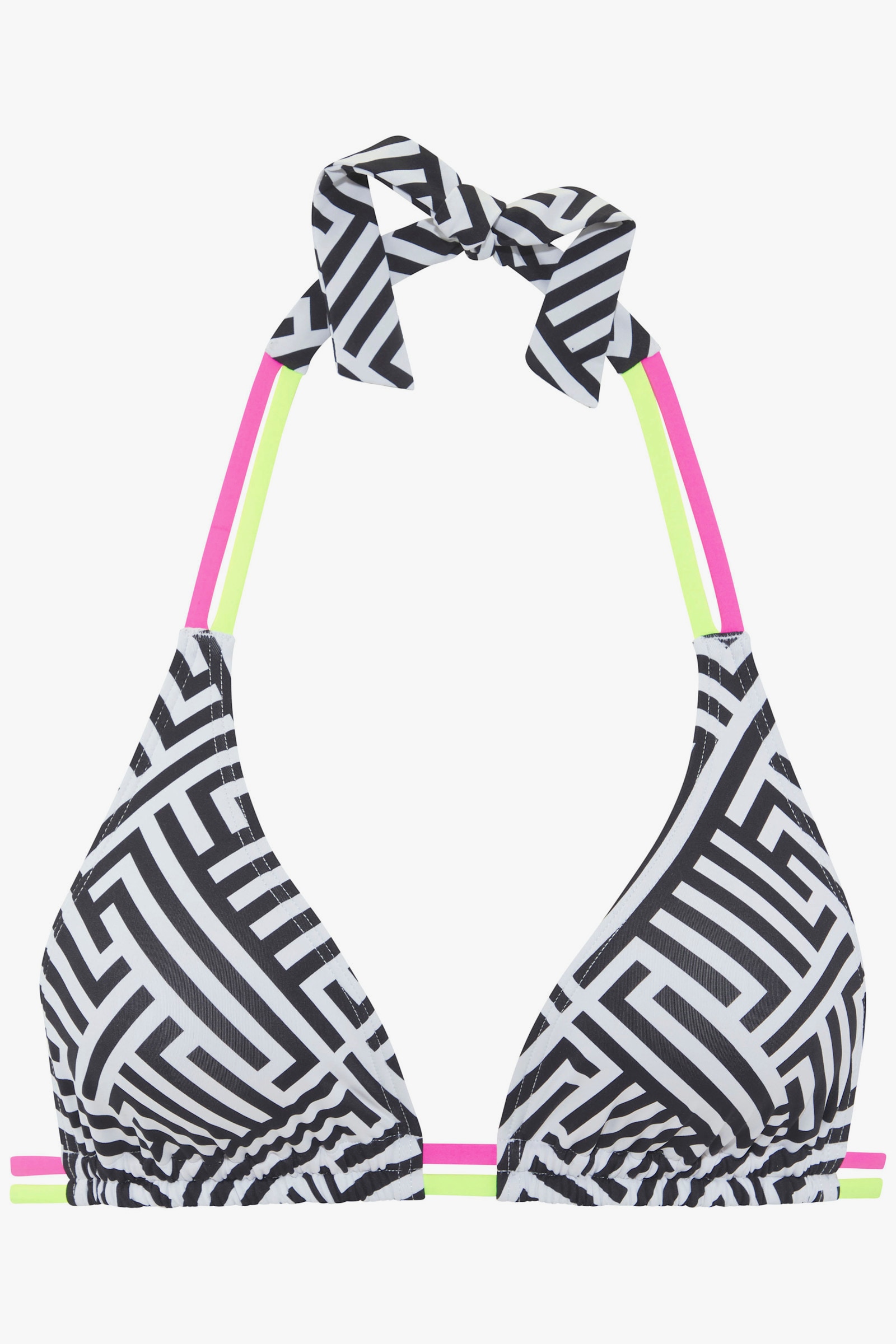 Buffalo Triangel-Bikini-Top - schwarz-weiß
