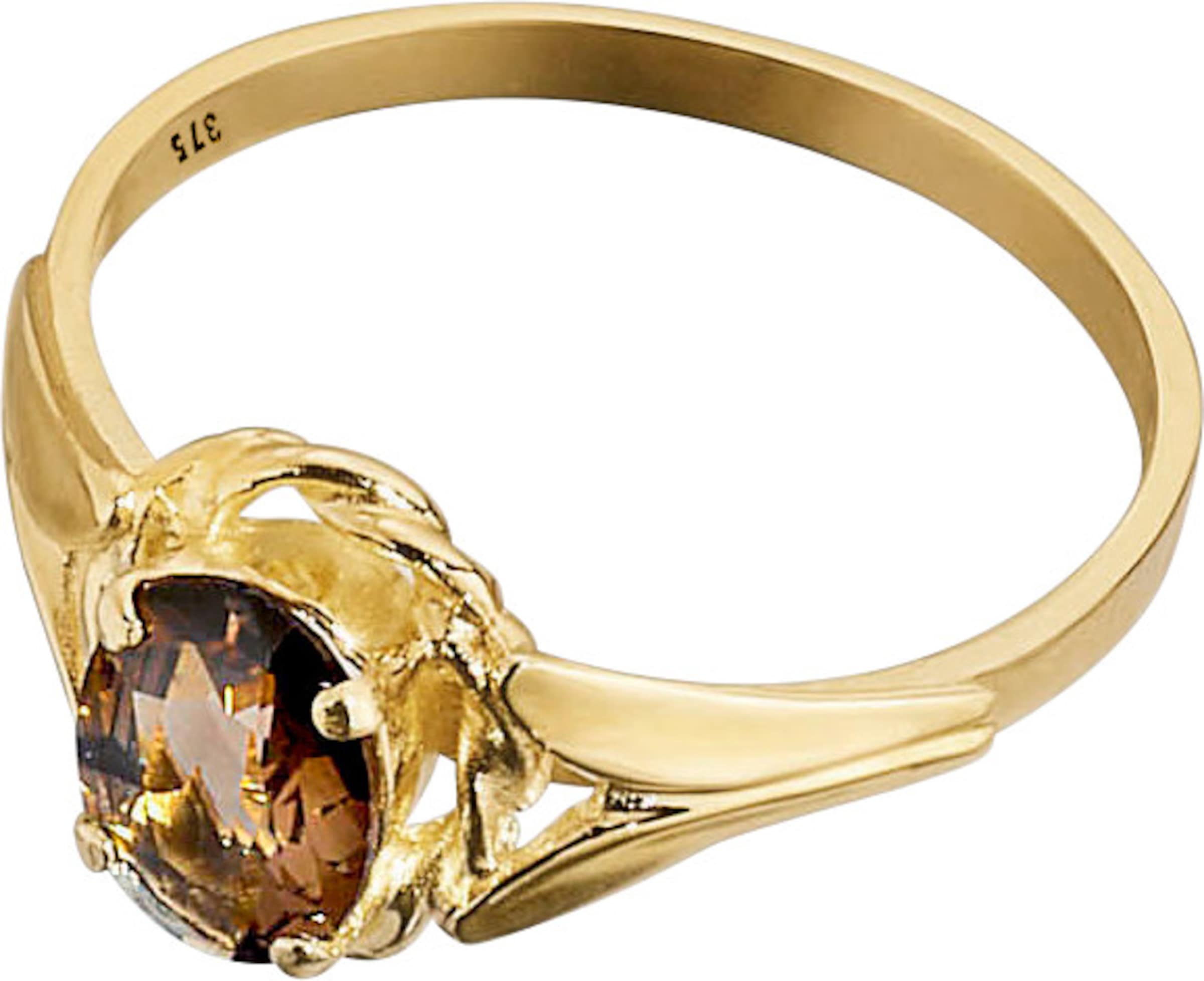 CH IN günstig Kaufen-Ring in Gelbgold 375 von heine. Ring in Gelbgold 375 von heine <![CDATA[Glanzvoller Ring aus 375er Gelbgold mit 1 prächtig facettiertem Rauchquarz.]]>. 