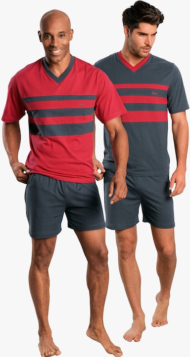 le jogger Pyjama - rood, grijs