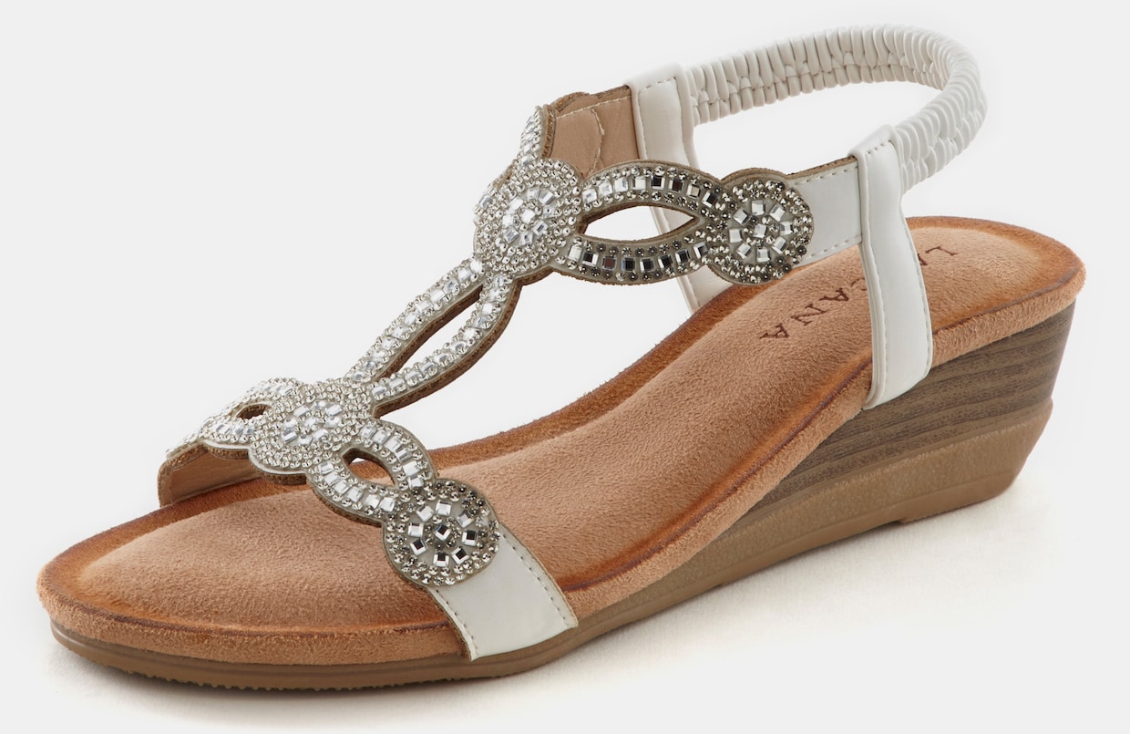 LASCANA Sandalen - wit