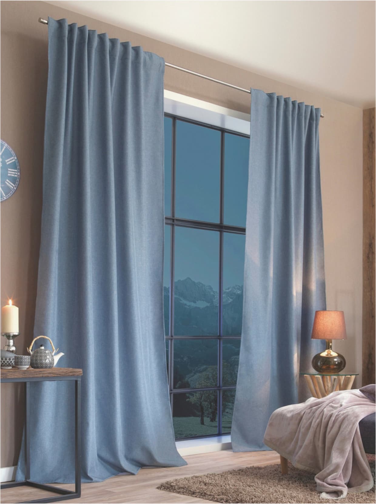 heine home Thermovorhang - blau