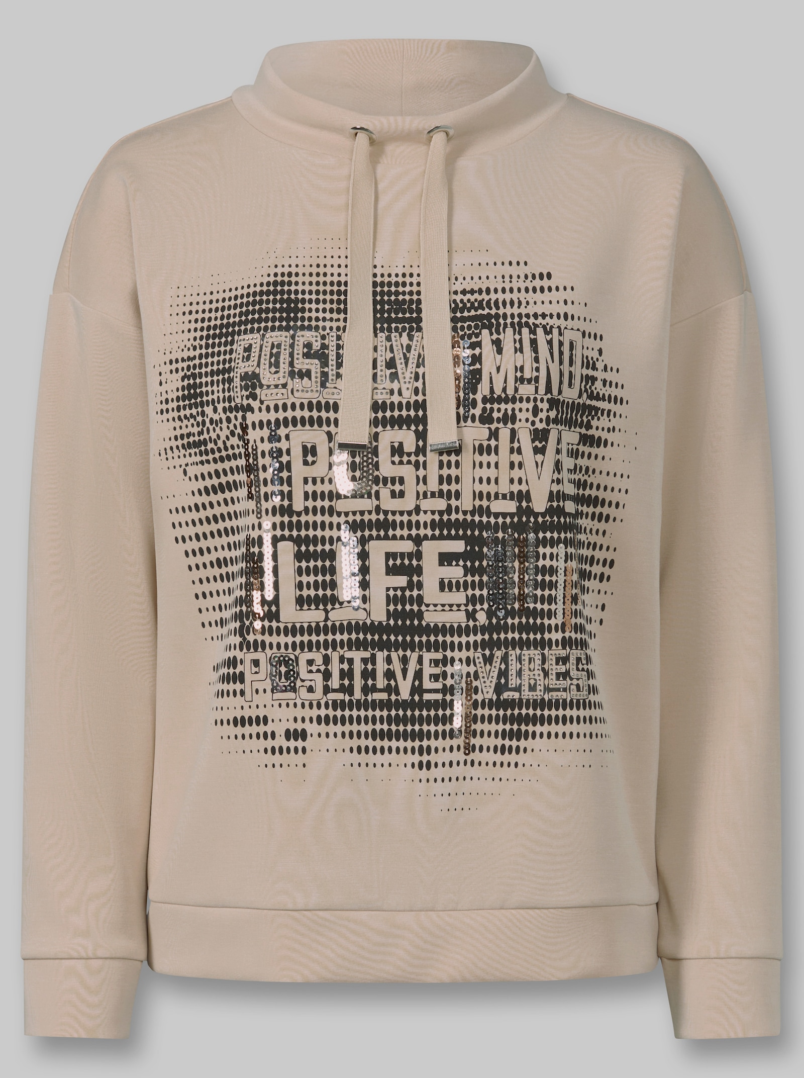 heine Sweatshirt mit Pailletten - sand