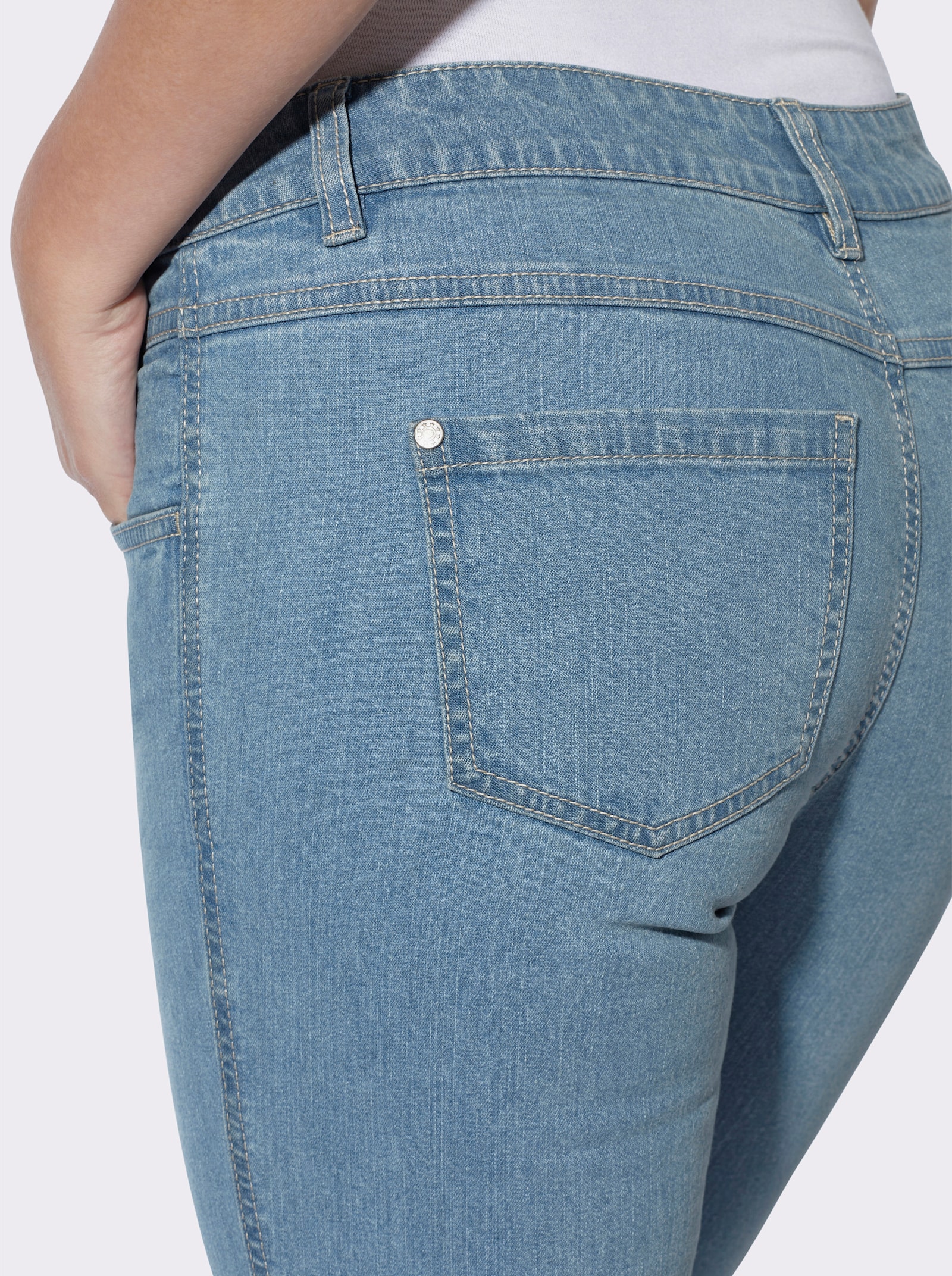 heine Jeans mit Passformsattel - blue-bleached