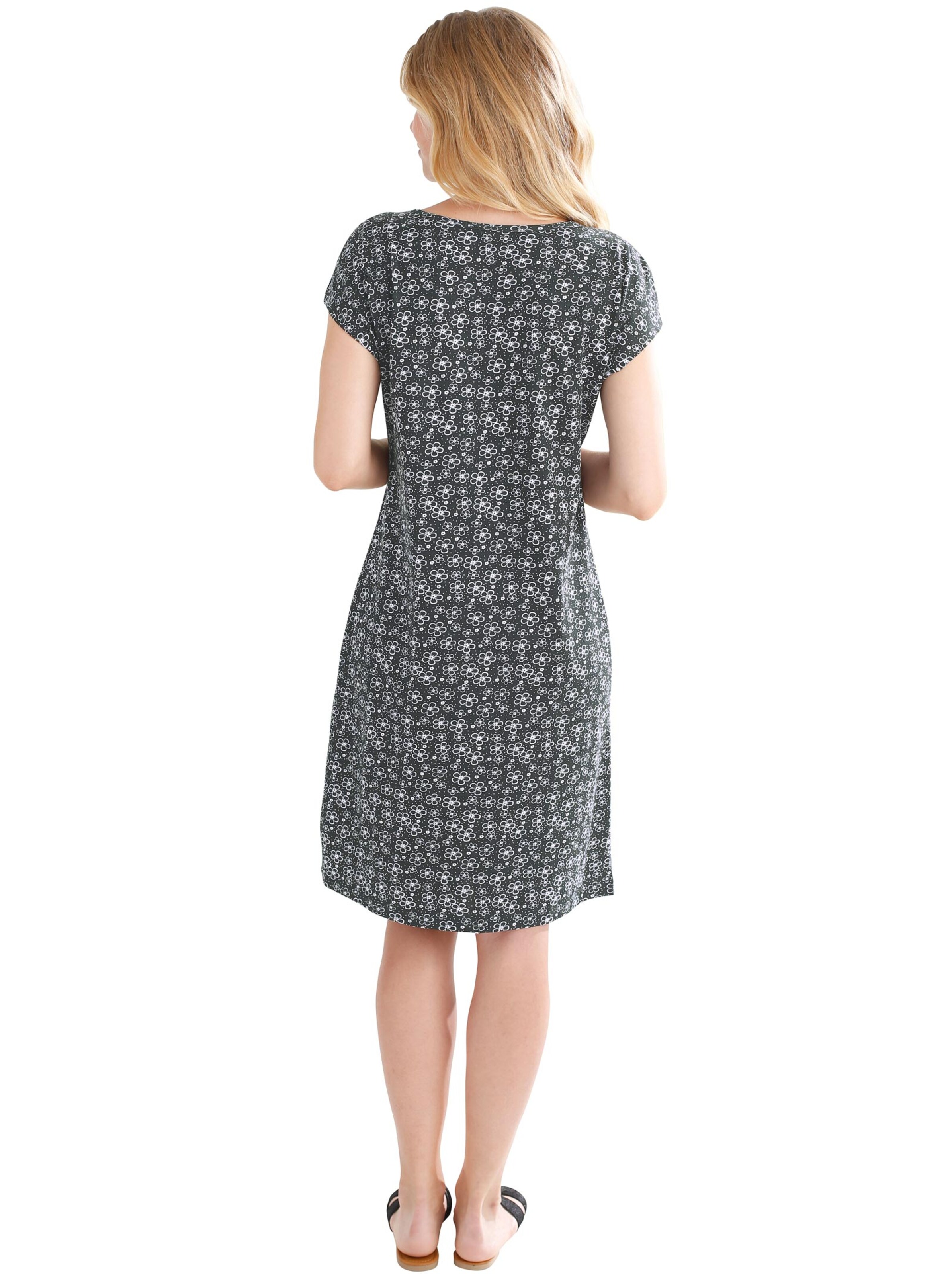 Jersey-Kleid - schwarz-millefleurs