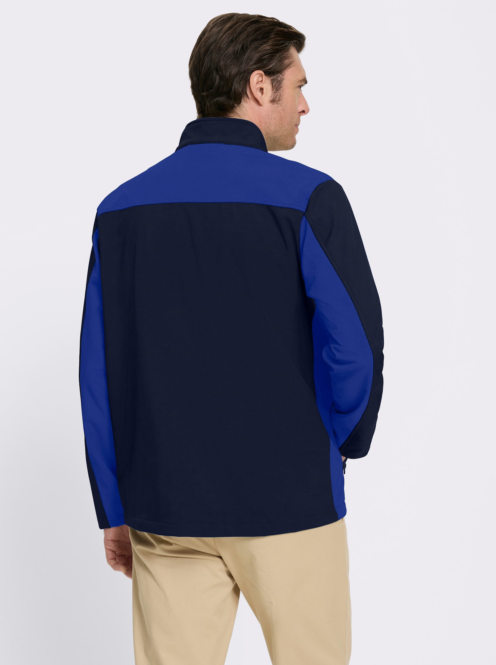 Catamaran Softshelljacke mit Fleece gefüttert - marine-royalblau