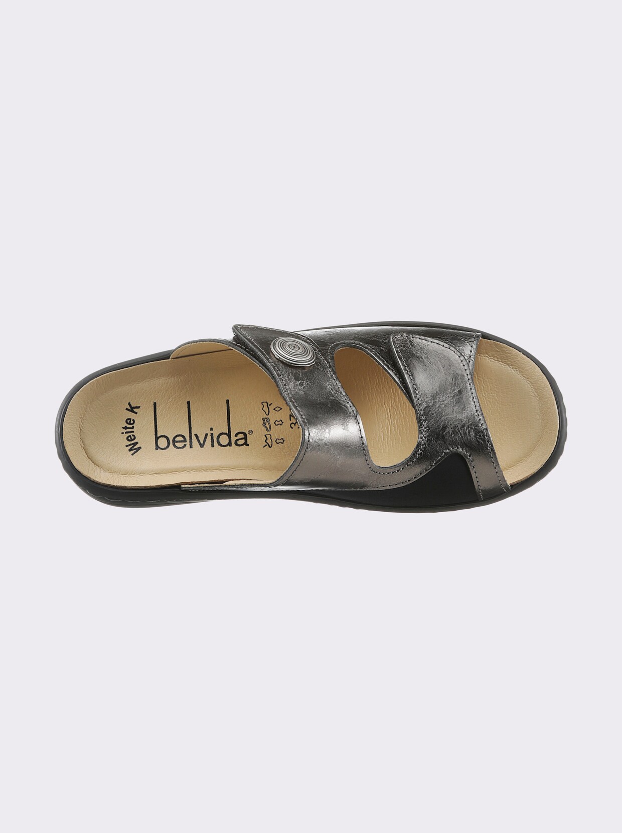 Belvida slippers - zilverkleur